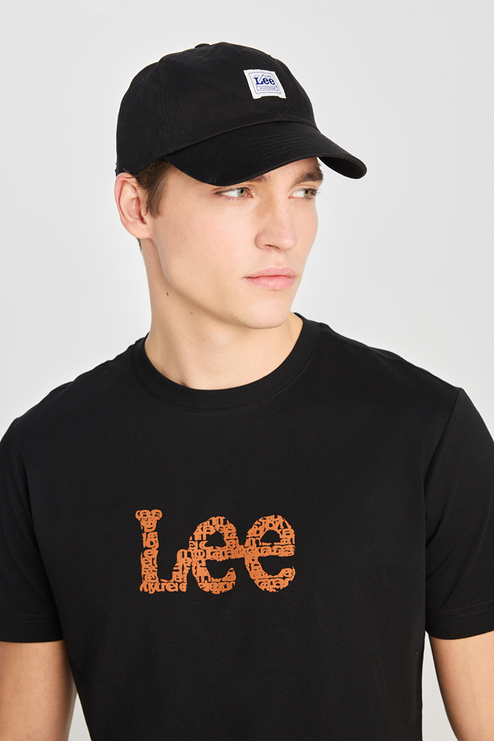 Regular Fit Normal Kesim Bisiklet Yaka Lacivert Tişört - Black-L242542001 (görsel 4)