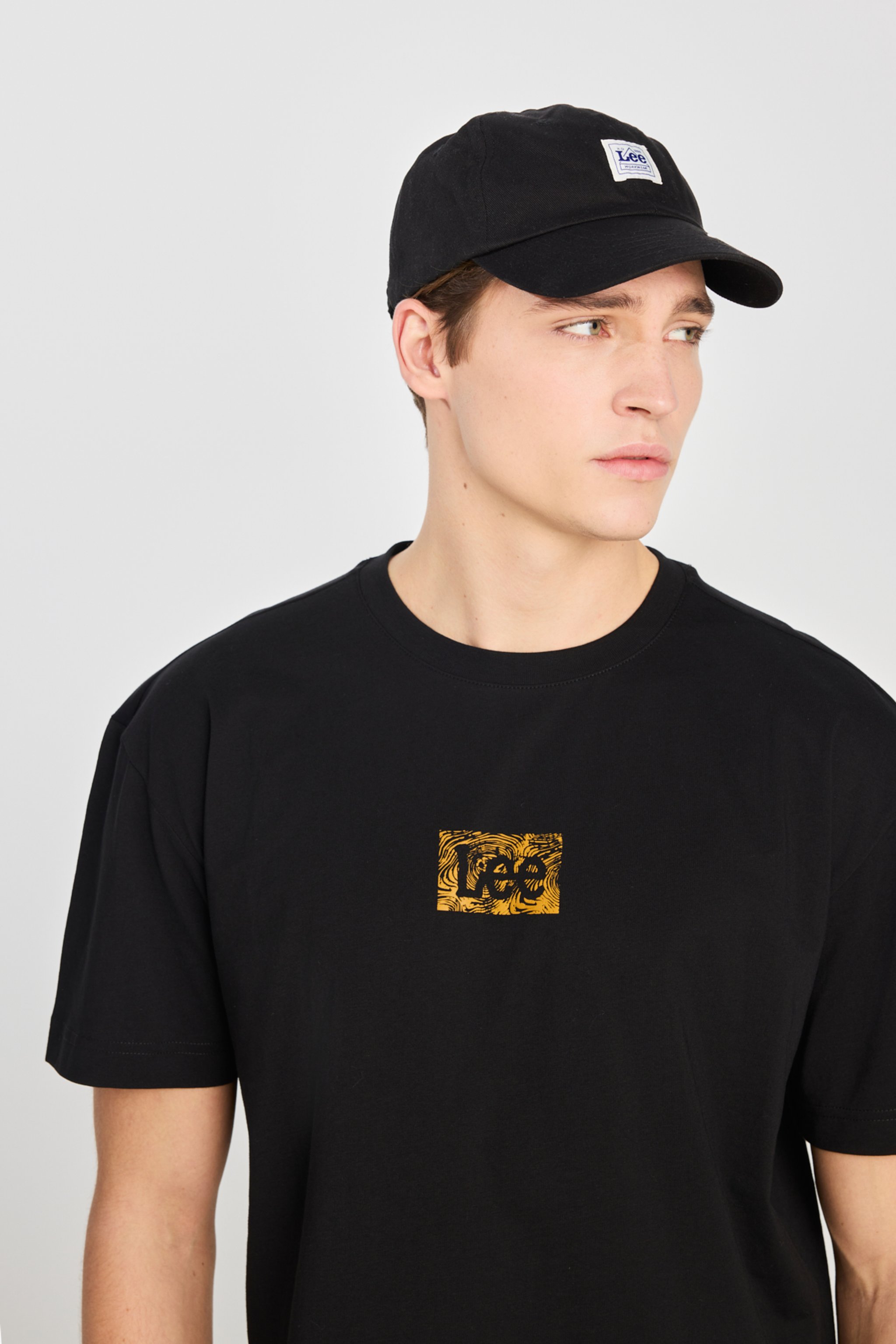 Regular Fit Normal Kesim Bisiklet Yaka Lacivert Tişört - Black-L242543001 (görsel 4)