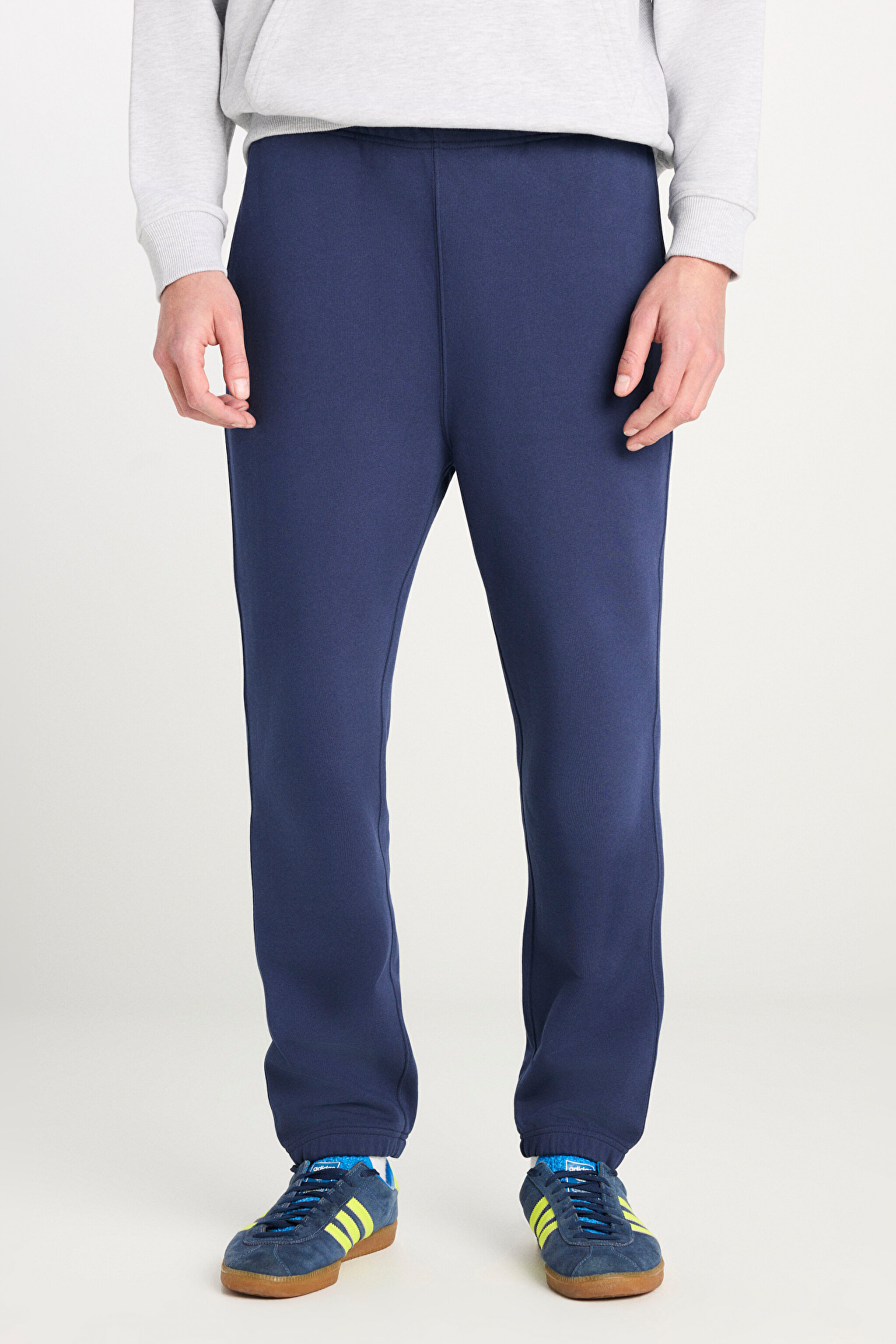 Regular Fit Normal Kesim Normal Bel Ribanalı Paça Lacivert Sweatpant Jogger - Navy-L2510078410 (görsel 3)