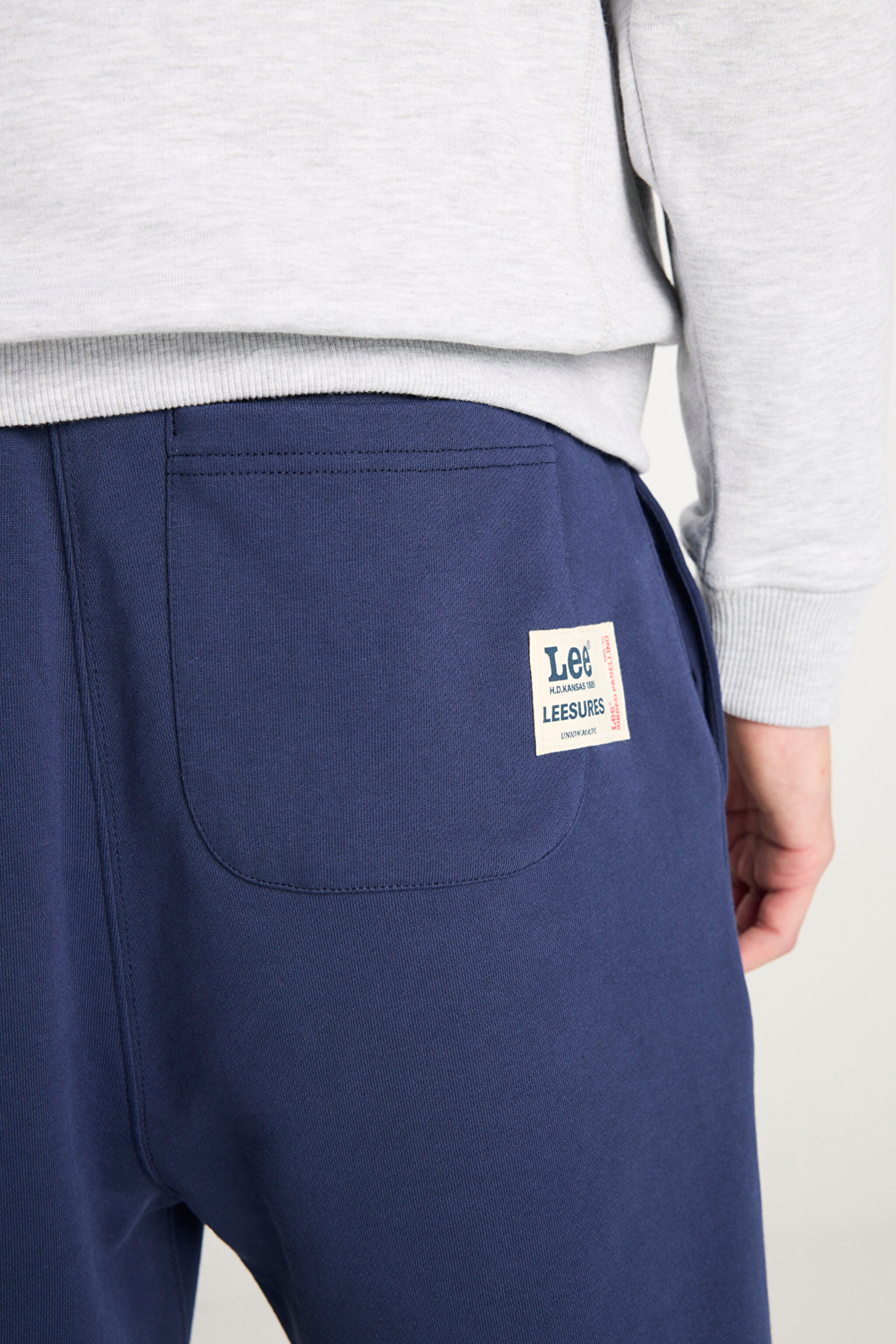 Regular Fit Normal Kesim Normal Bel Ribanalı Paça Lacivert Sweatpant Jogger - Navy-L2510078410 (görsel 6)