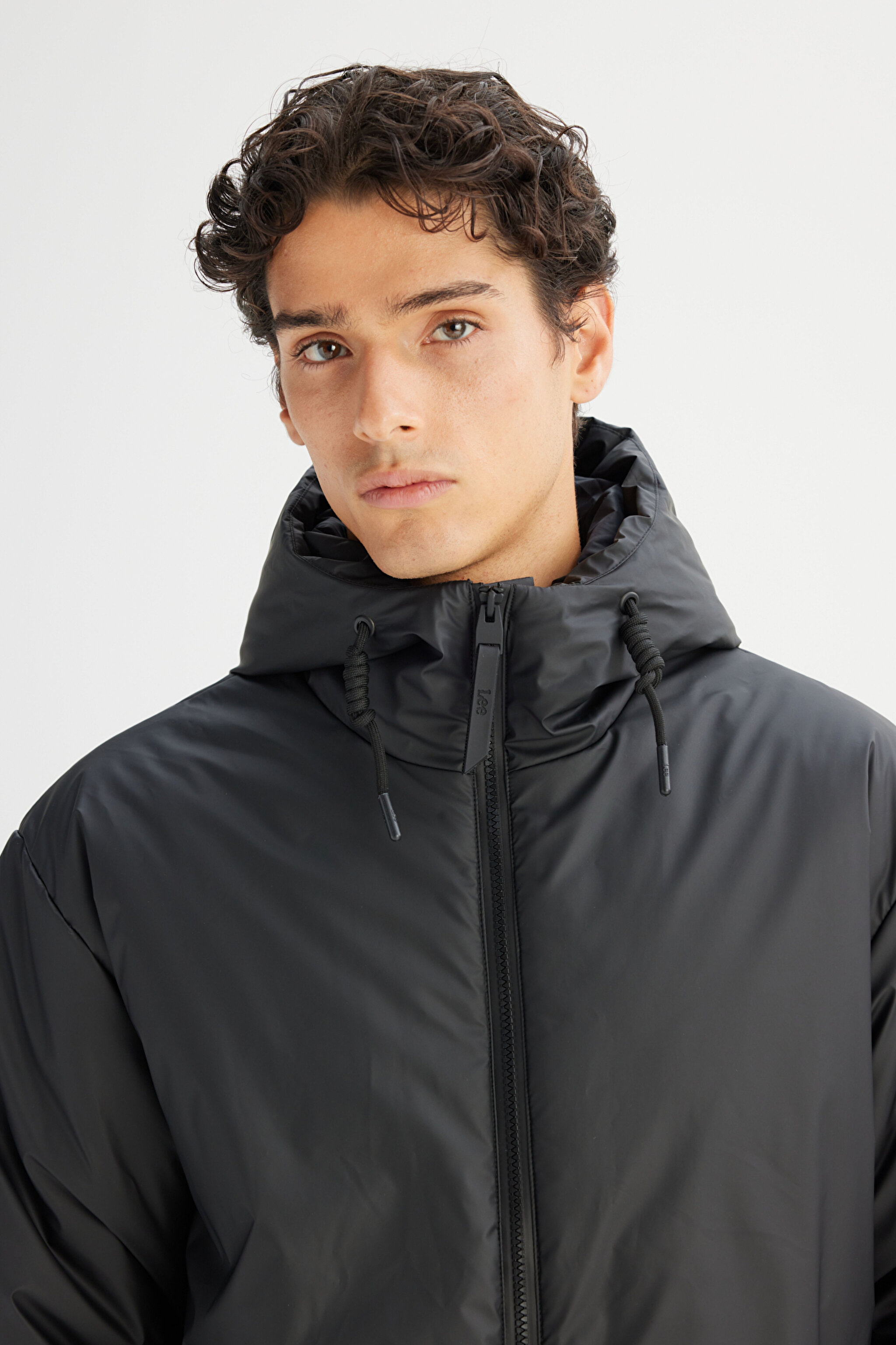 Regular Fit Normal Kesim Kapüşonlu Casual Mont - Black-L2520266001 (görsel 5)