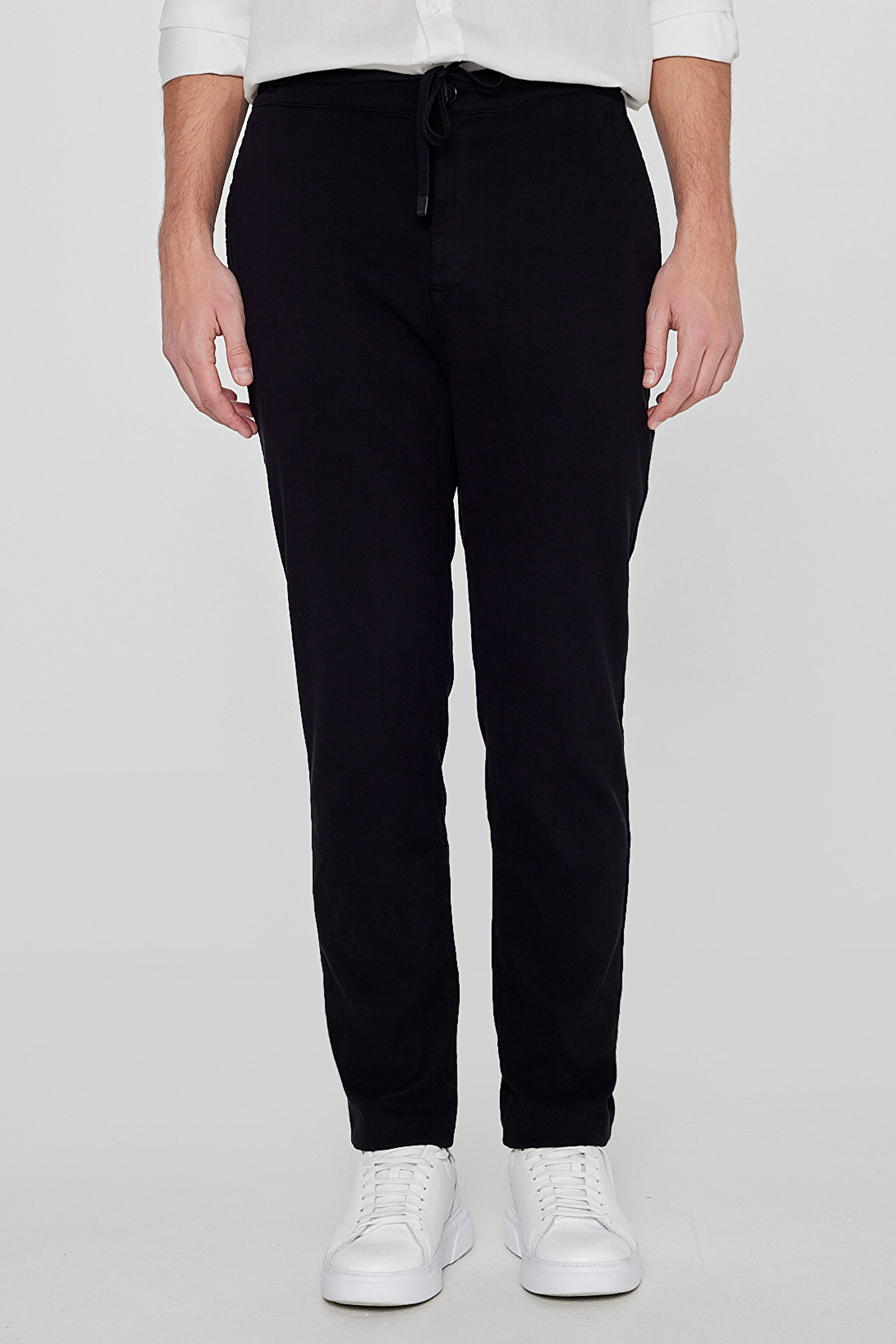 Yumuşak Dokulu Regular Fit Normal Kesim Cepli Pantolon - Black-L2610072001 (görsel 3)