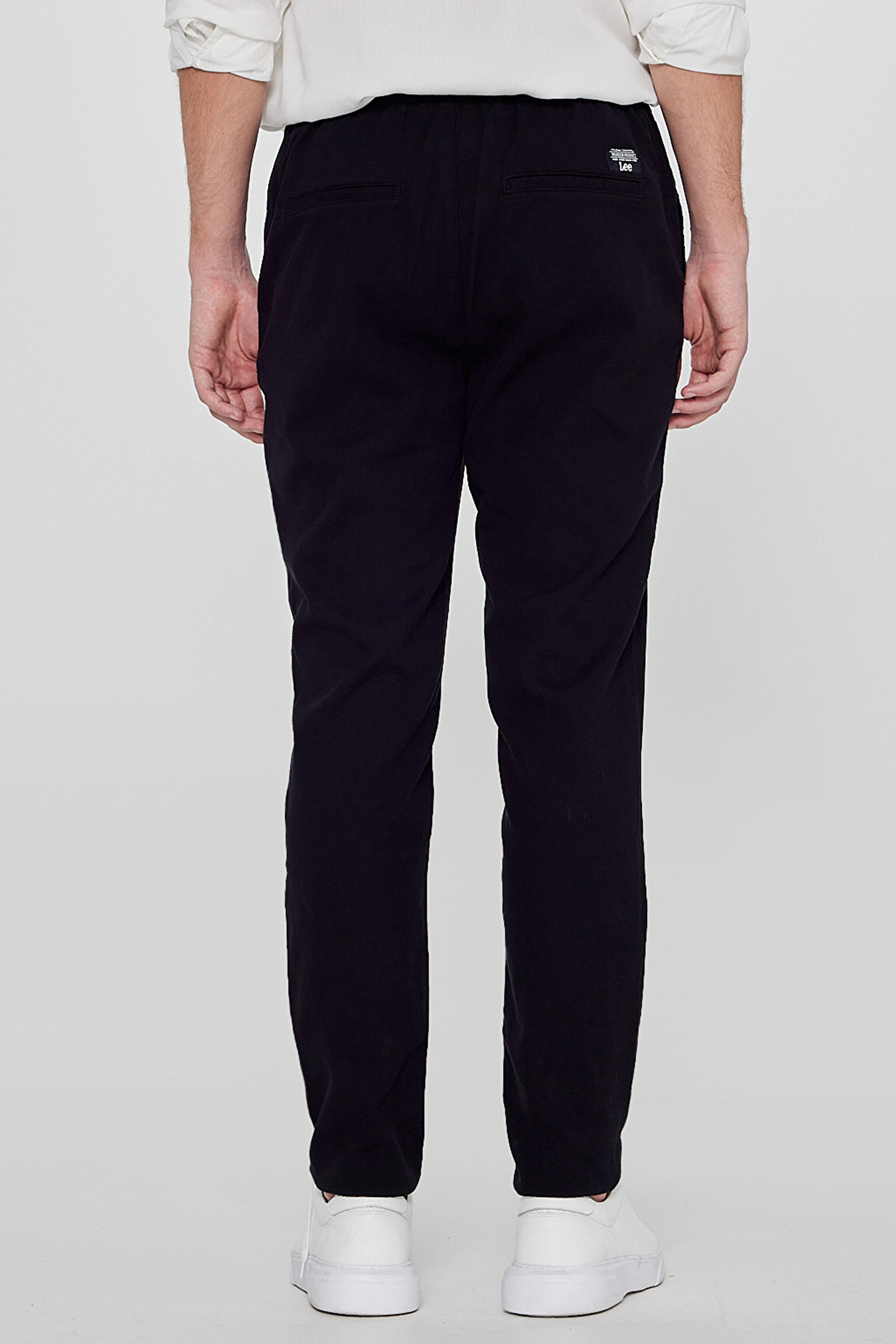 Yumuşak Dokulu Regular Fit Normal Kesim Cepli Pantolon - Black-L2610072001 (görsel 4)