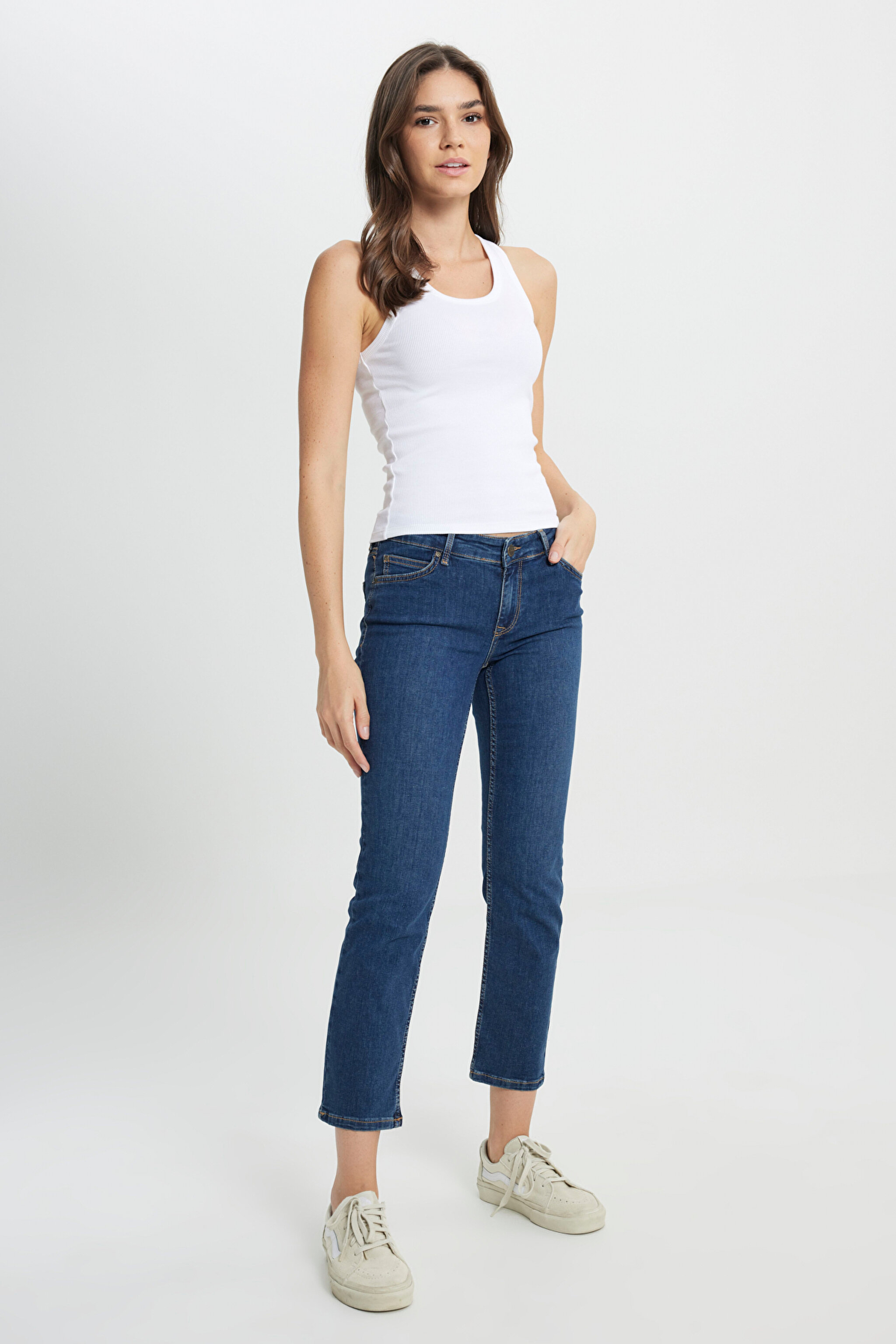 Marion Straight Fit Normal Bel Düz Paça Jean Kot Pantolon