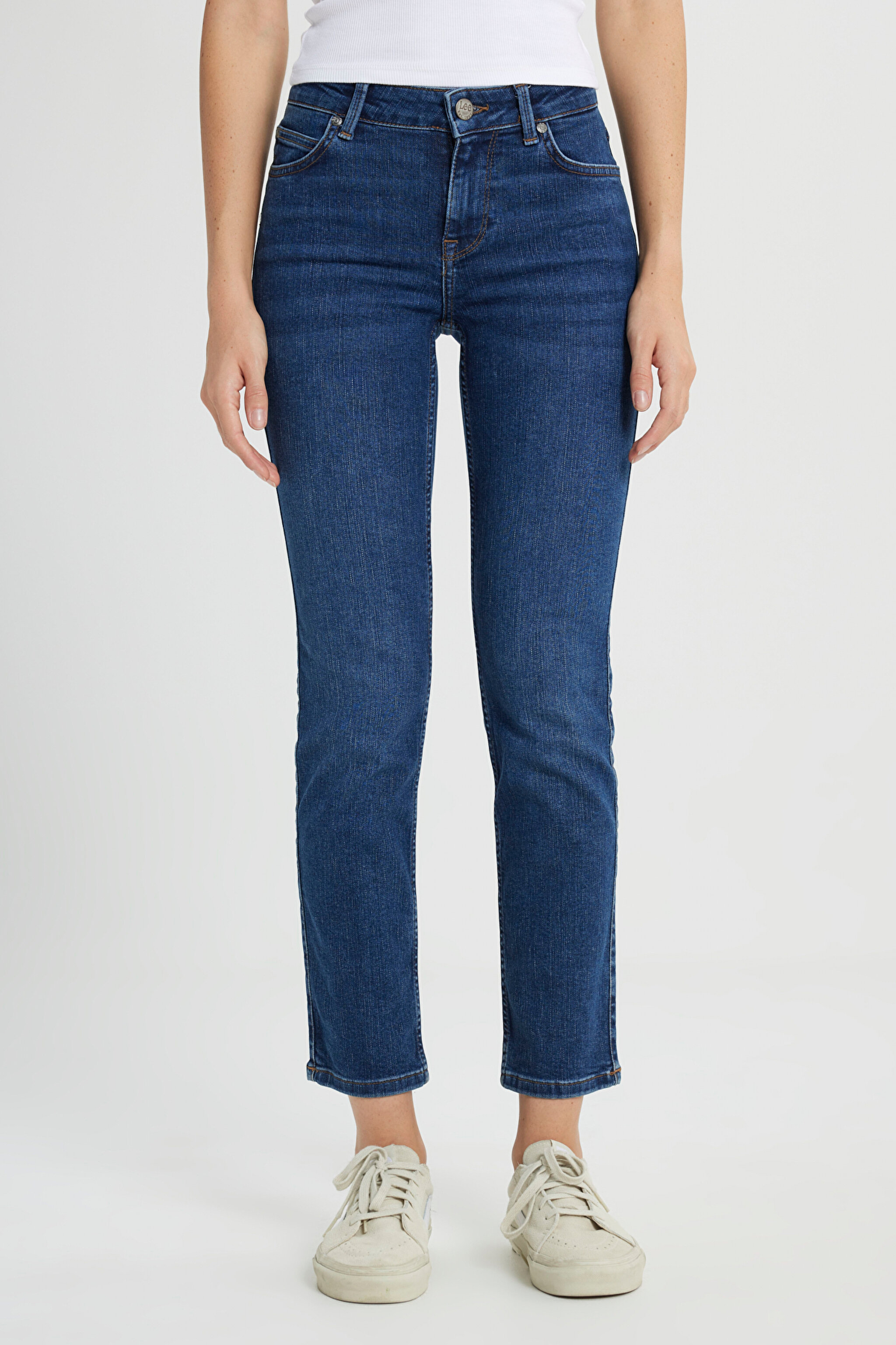 Marion Straight Fit Düz Kesim Normal Bel Esnek Jean Kot Pantolon - Mid Worn in-L301EMC39 (görsel 4)