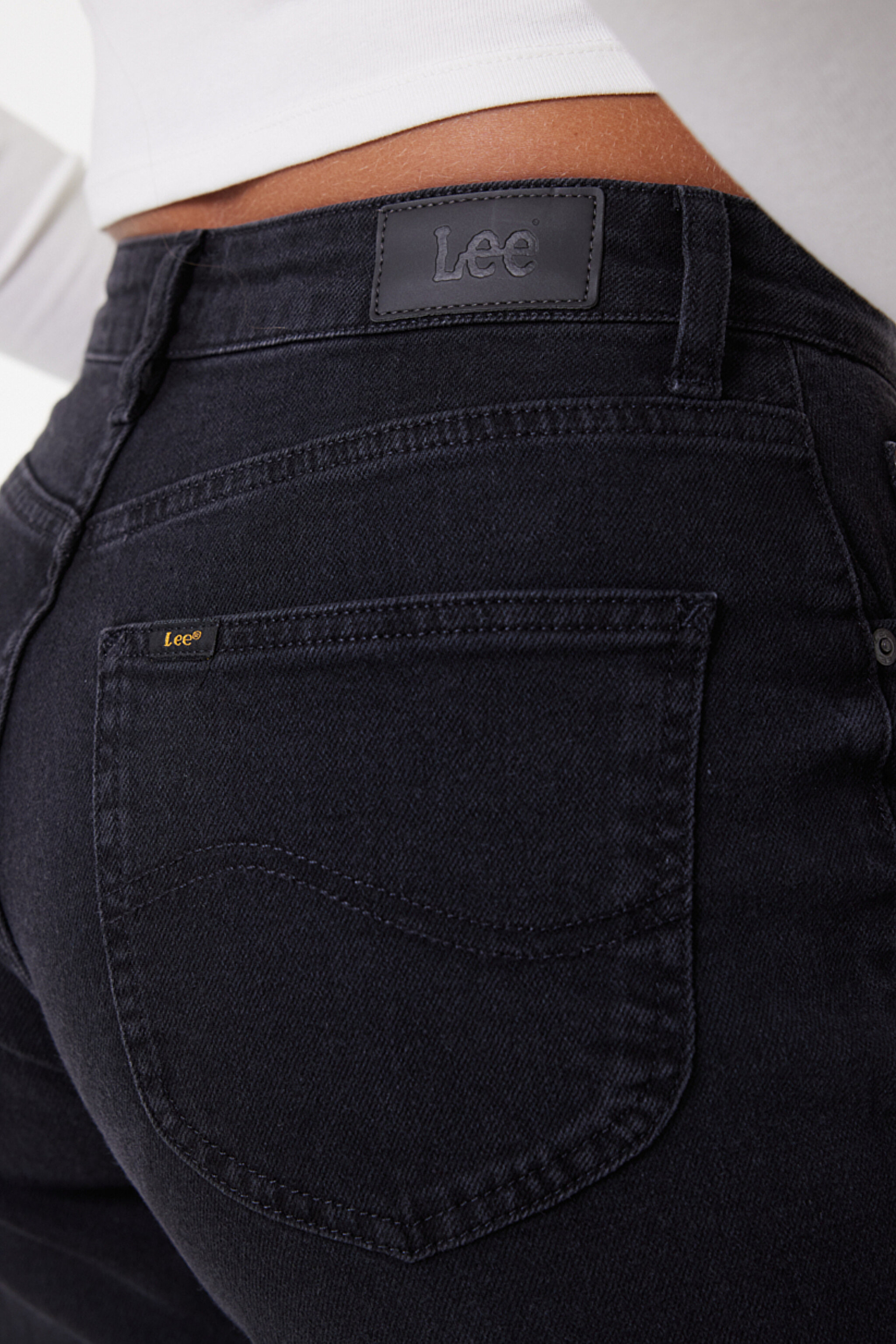 Carol Regular Fit Normal Kesim Yüksek Bel Antrasit Jean Kot Pantolon - Stone-L30U01758 (görsel 6)