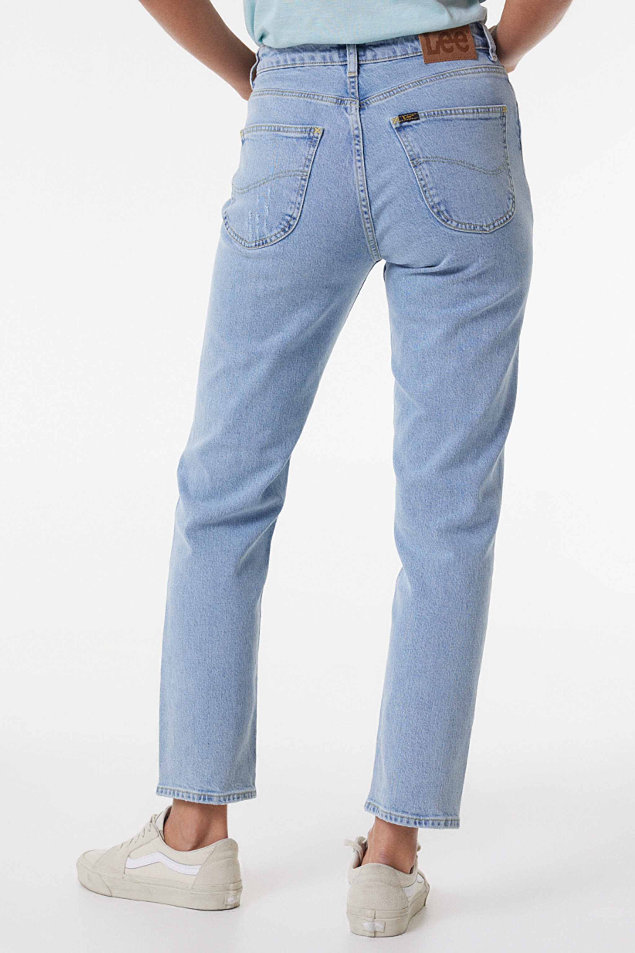 Carol Regular Fit Normal Kesim Yüksek Bel Açık Mavi Esnek Jean Kot Pantolon - Stone Frost-L30UHGB46 (görsel 4)