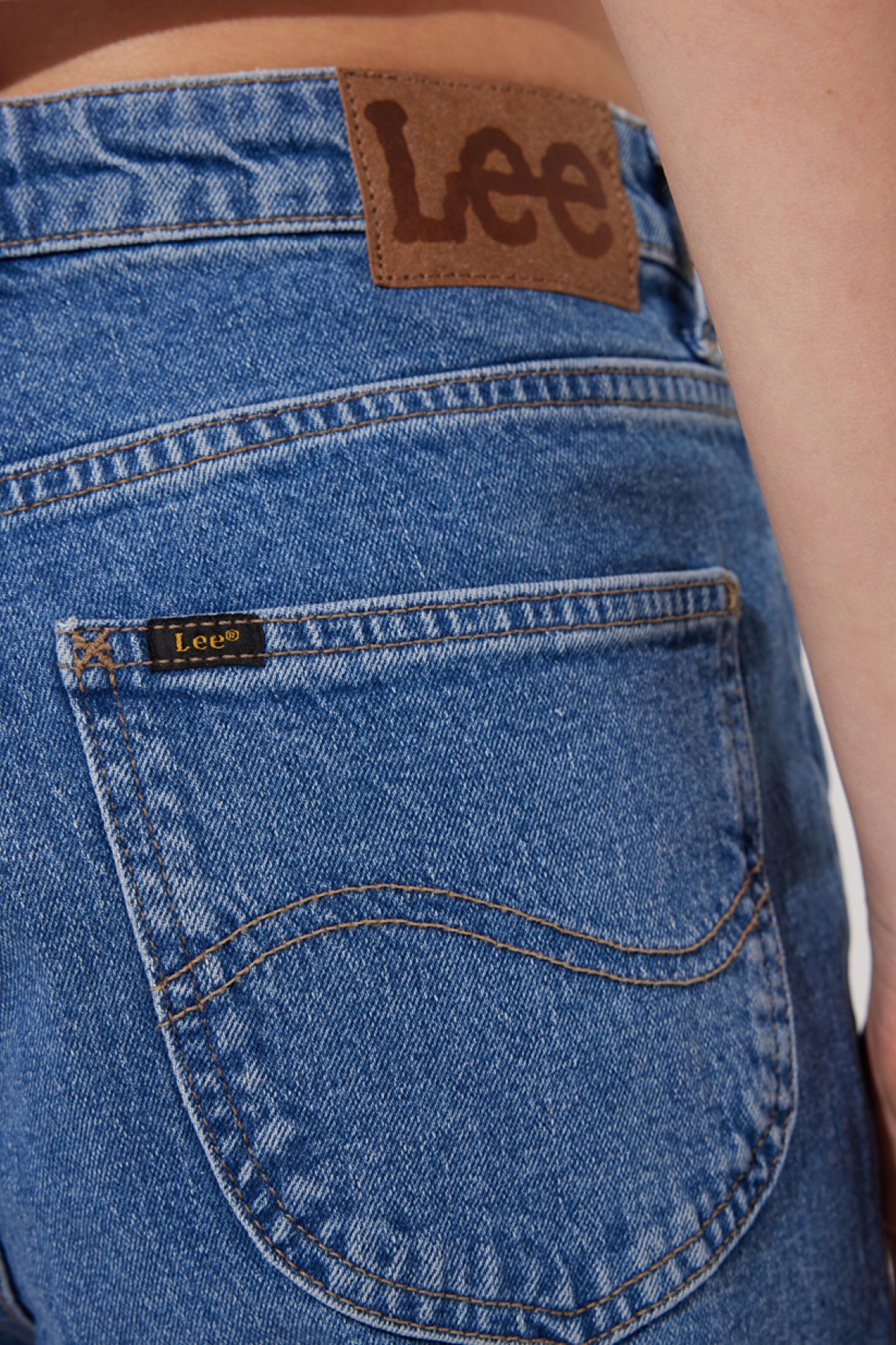 Carol Straight Fit Düz Kesim Yüksek Bel Esnek Jean Kot Pantolon - Mid Wash-L30UHGC05 (görsel 5)