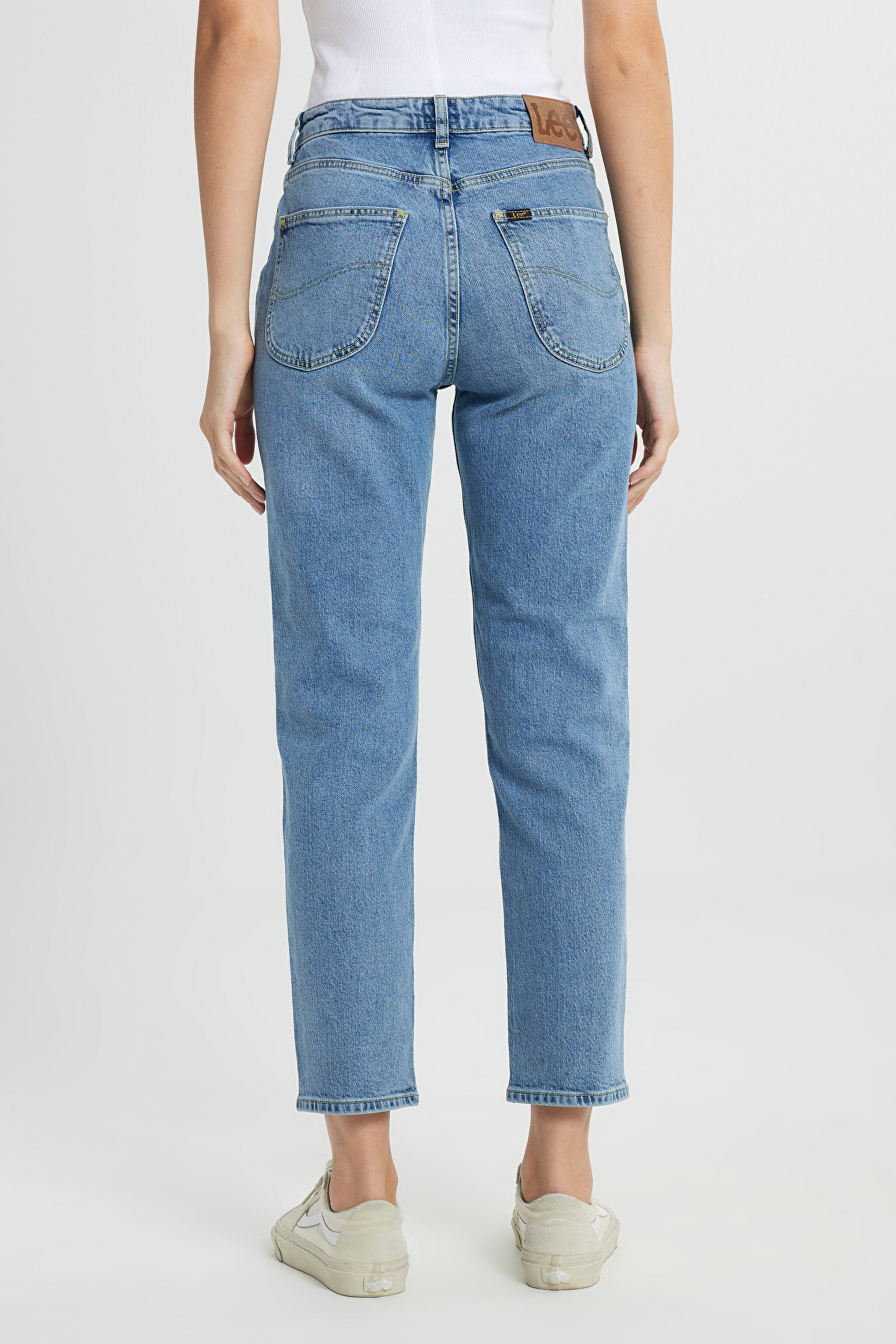 Carol Regular Fit Normal Kesim Yüksek Bel Açık Mavi Esnek Jean Kot Pantolon - Chance Of Rain-L30UHGD63 (görsel 4)