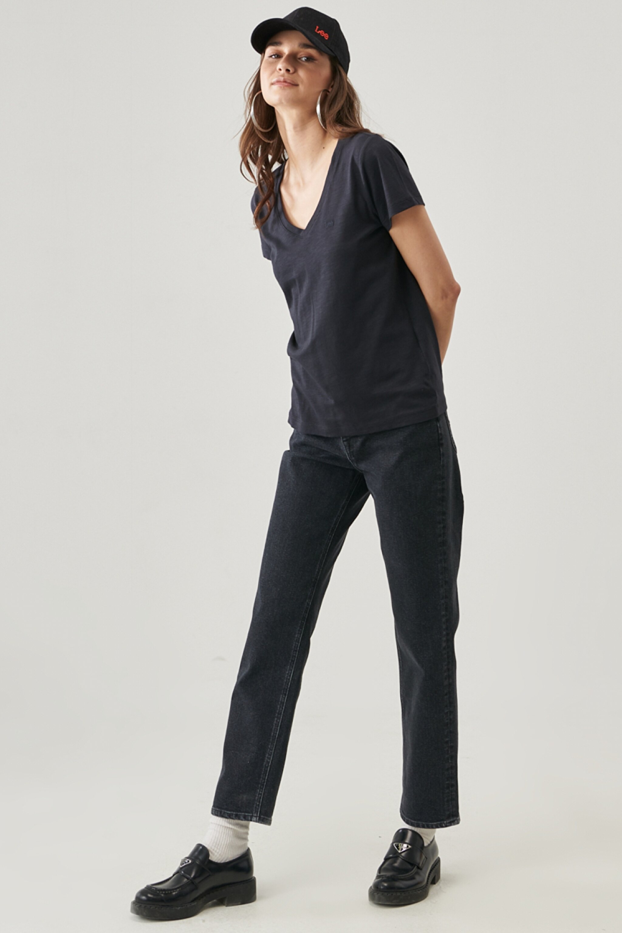 Carol Regular Straight Fit Yüksek Bel Esnek Jean Kot Pantolon - Visual Ashton-L30UORLQ (görsel 3)