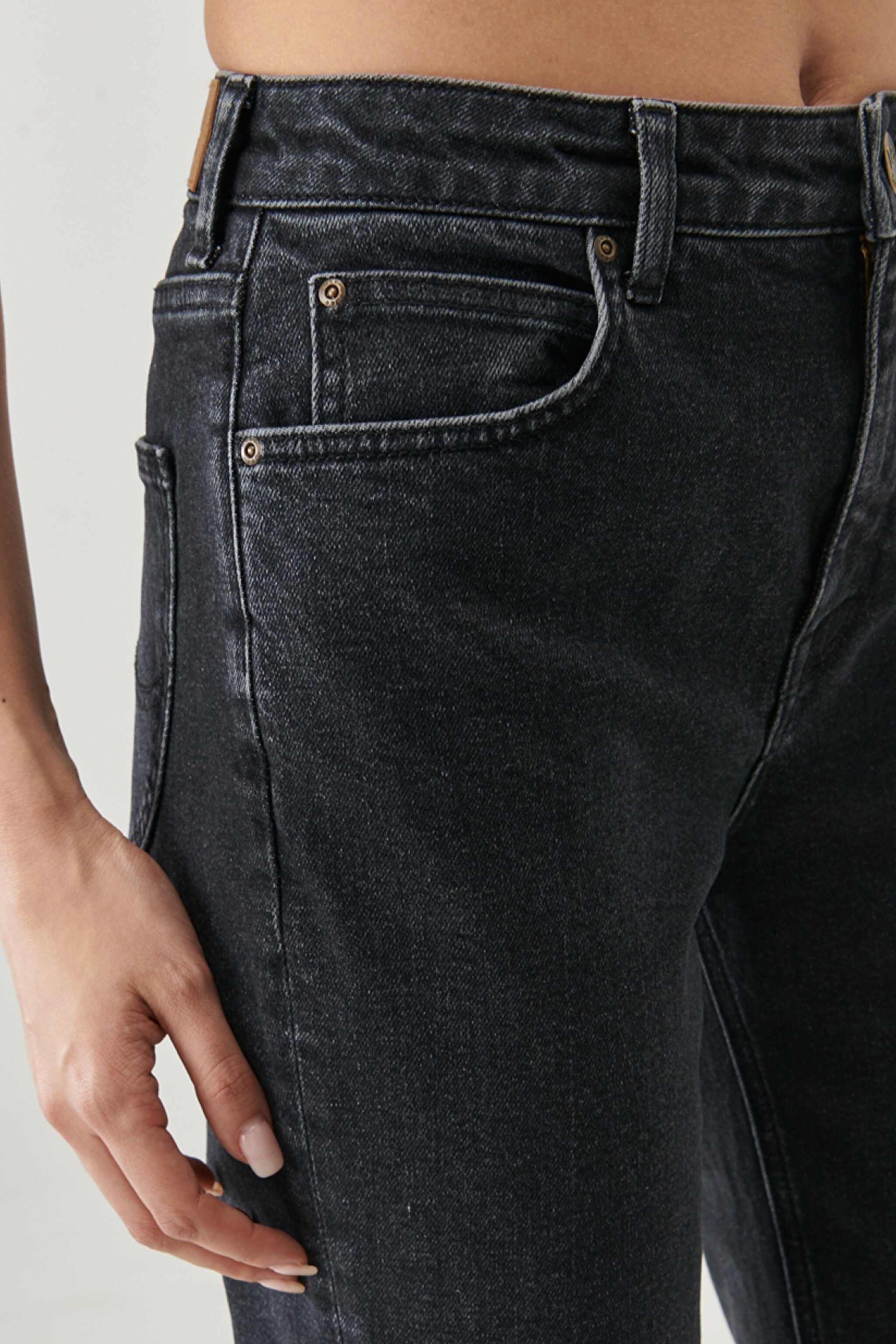 Carol Regular Straight Fit Yüksek Bel Esnek Jean Kot Pantolon - Visual Ashton-L30UORLQ (görsel 6)
