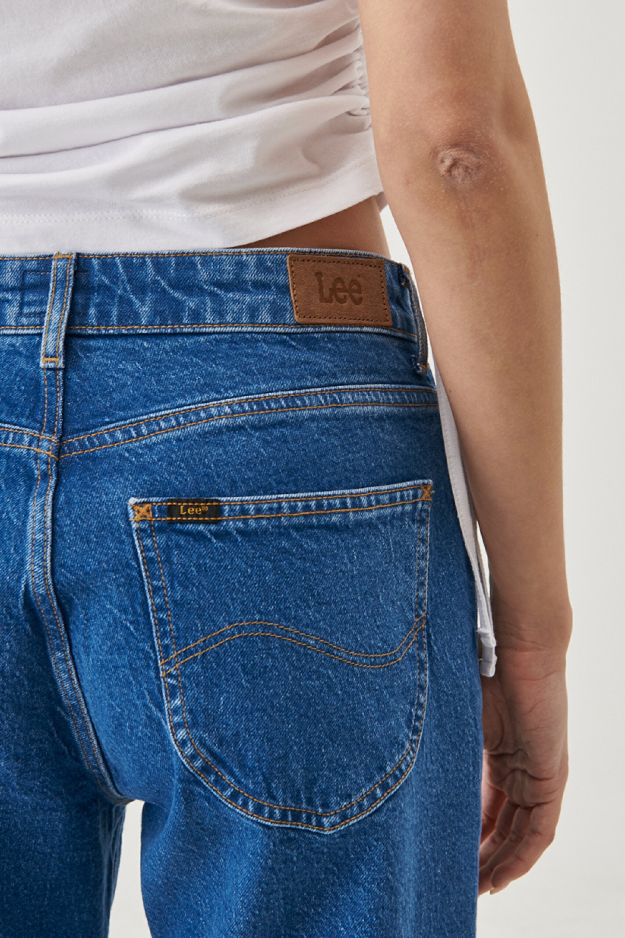 Carol Regular Straight Fit Yüksek Bel Esnek Jean Kot Pantolon - Stone Maren-L30UOWOT (görsel 4)