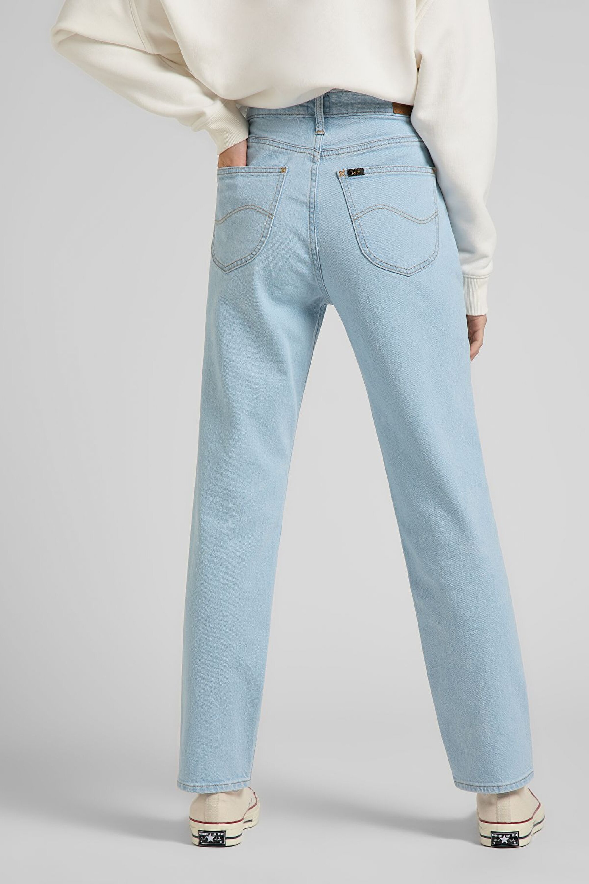 Carol Regular Straight Fit Yüksek Bel Esnek Jean Kot Pantolon - Light Lennox-L30UOWVP (görsel 4)