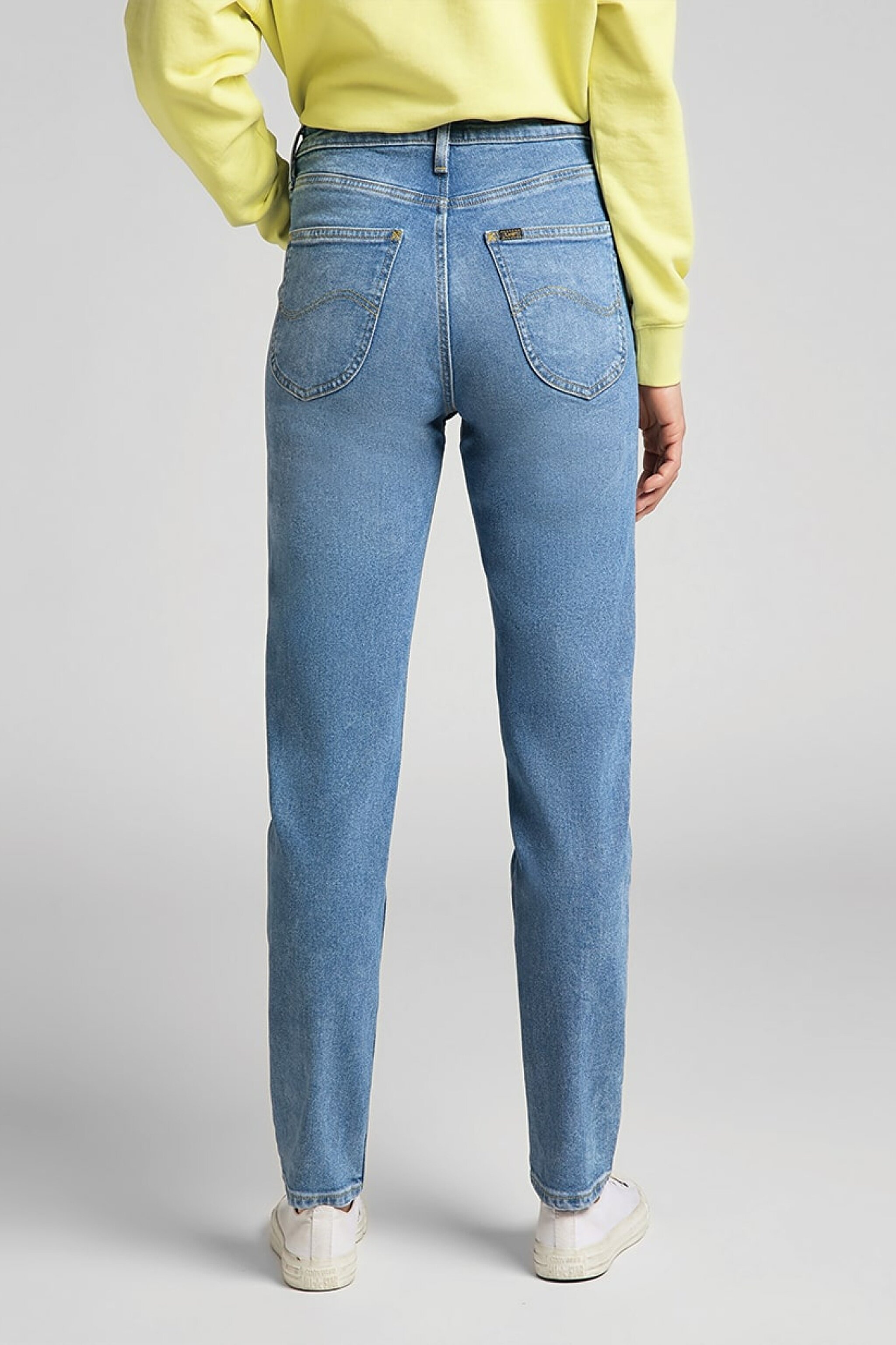 Carol Regular Straight Fit Yüksek Bel Esnek Jean Kot Pantolon - Light Luna-L30UTLYX (görsel 3)