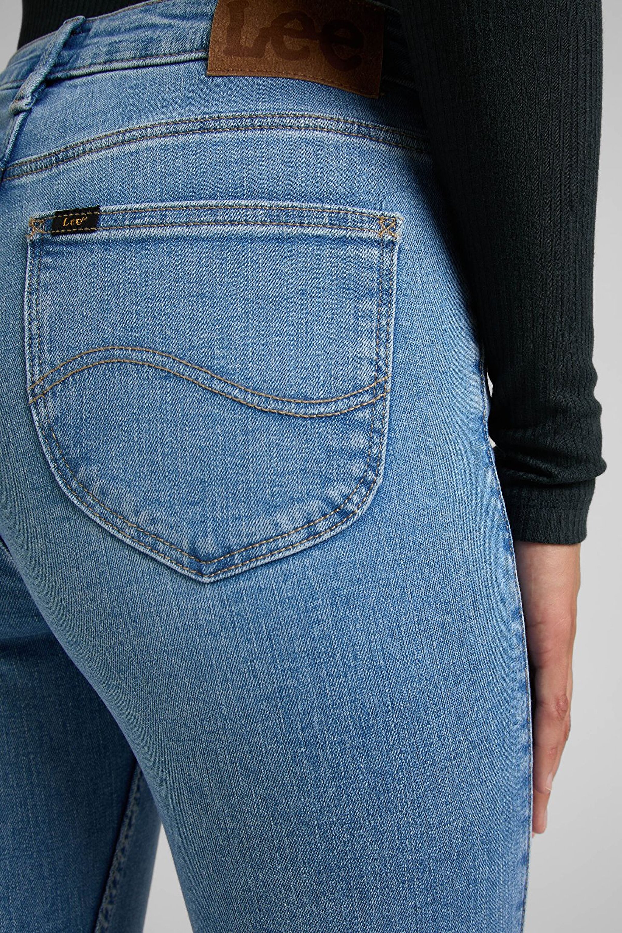 Scarlett Skinny Fit Dar Kesim Yüksek Bel Esnek Jean Kot Pantolon - Partly Cloudy-L31BERPA (görsel 5)