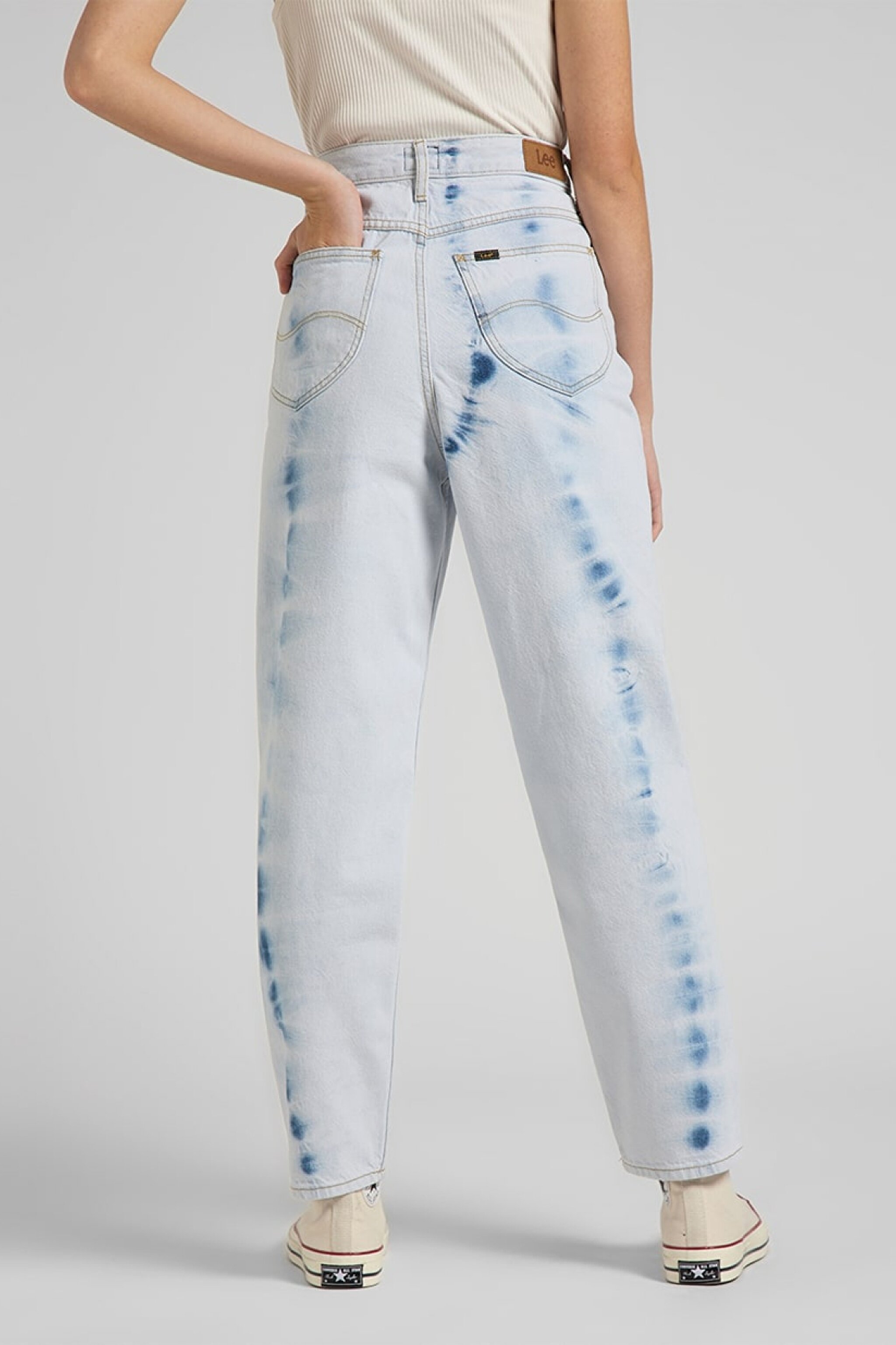 Stella Tapered Fit Denim Esnek Jean Kot Pantolon - 90's Acid-L31JGAOL (görsel 4)