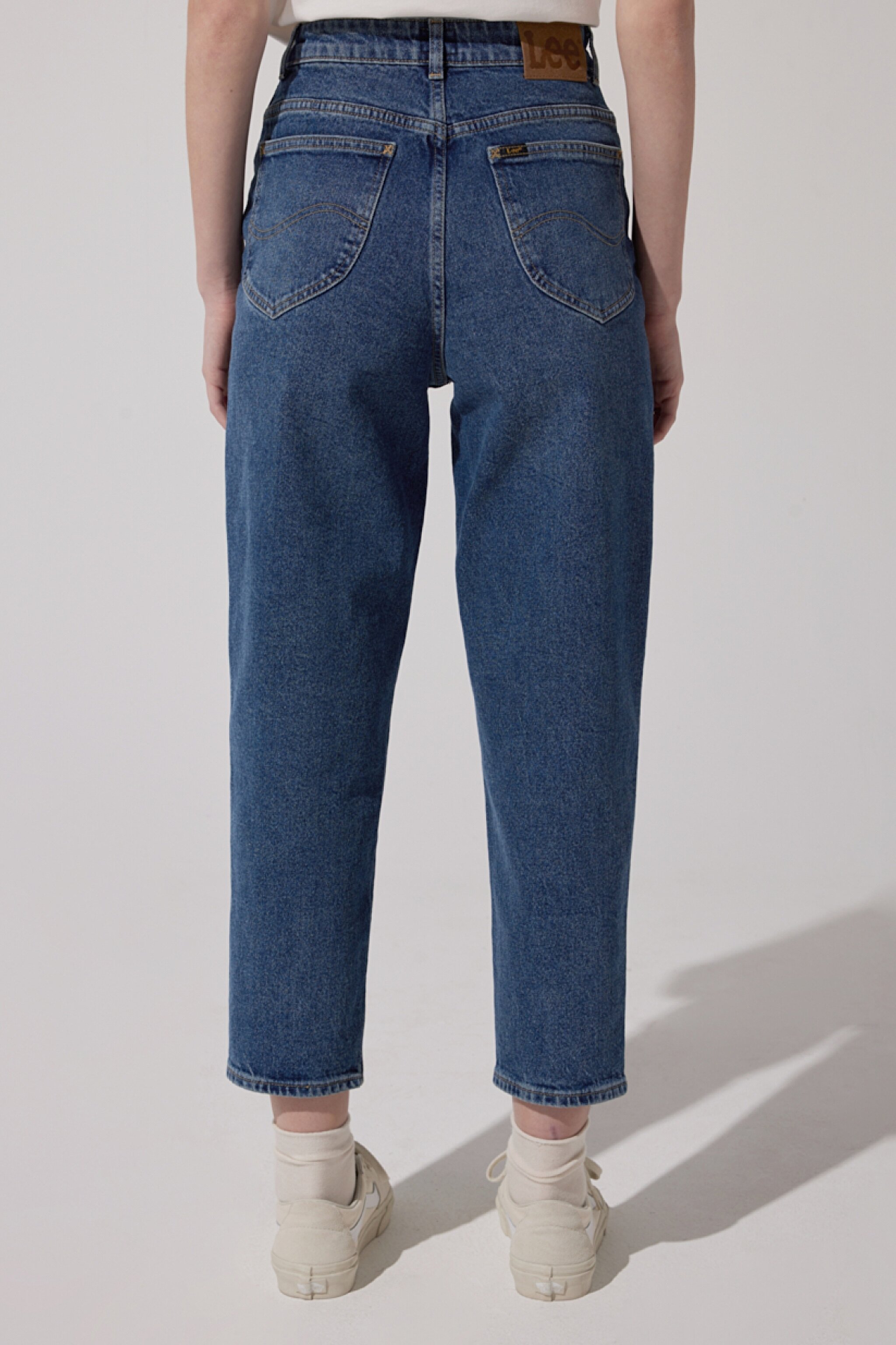Stella Tapered Fit Çok Yüksek Bel Esnek Jean Pantolon - Dark Ruby-L31JMWDU (görsel 6)