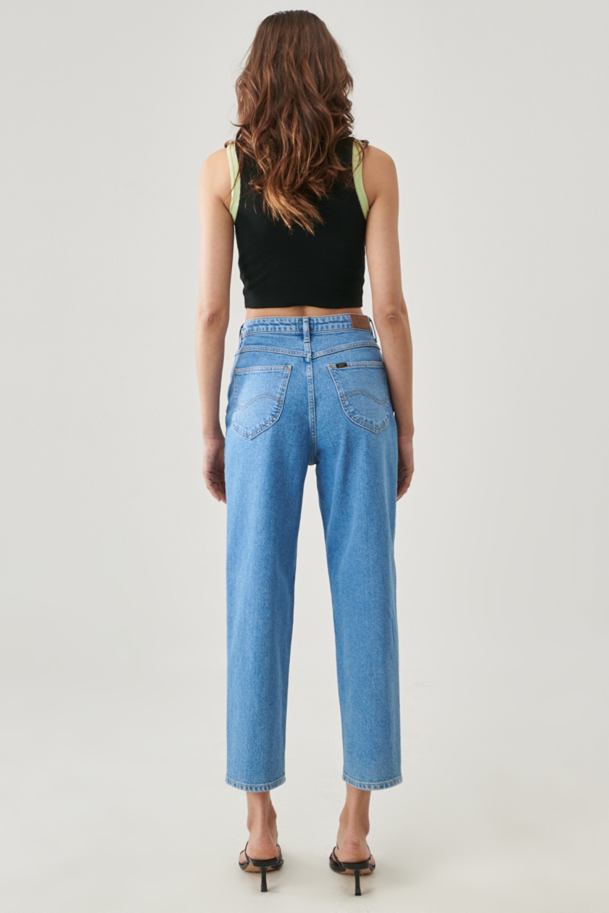 Stella Tapered Fit Çok Yüksek Bel Esnek Jean Pantolon - Mid Alton-L31JOWVI (görsel 4)