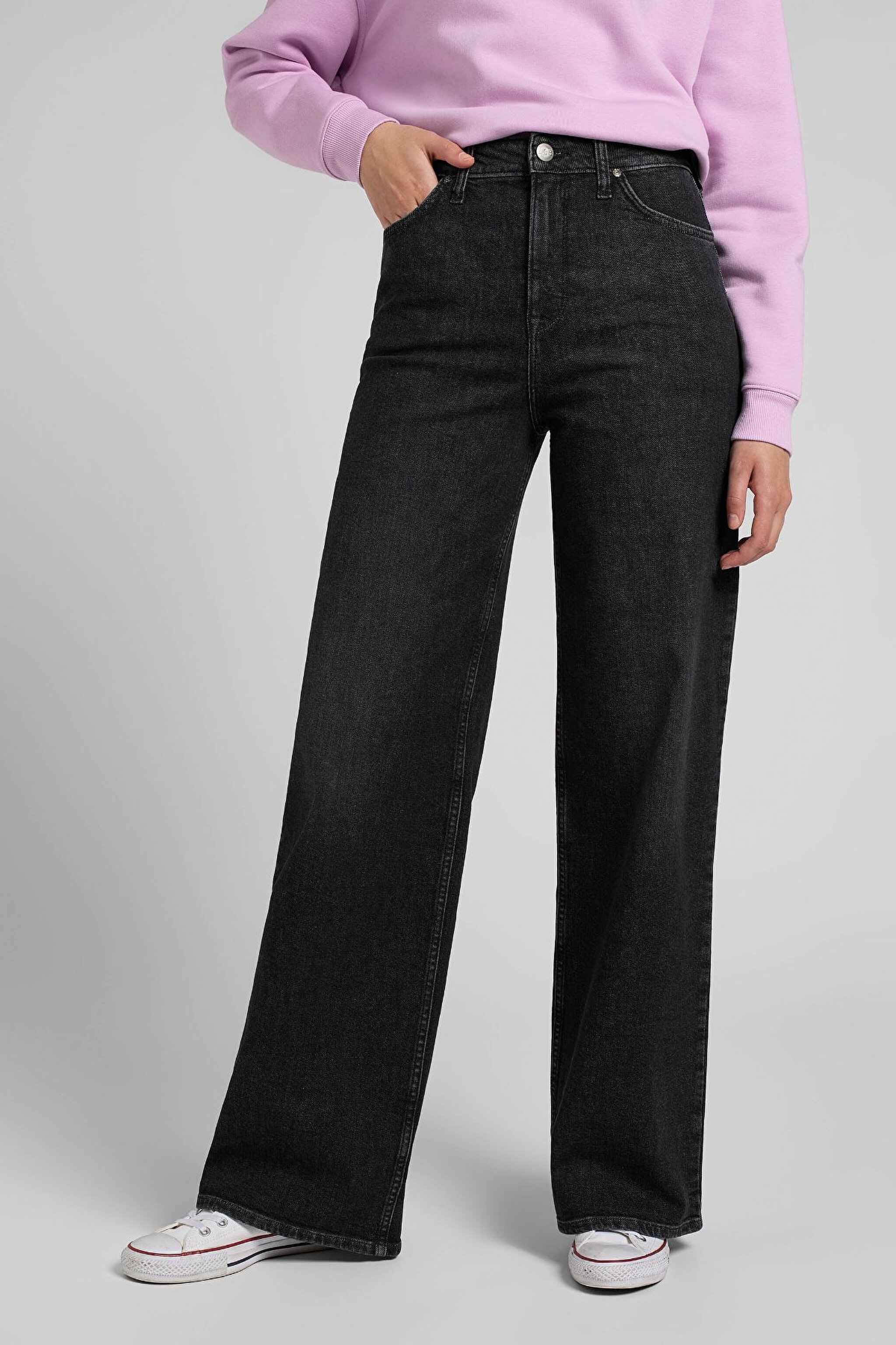 Stella A Line Fit Yüksek Bel Geniş Paça Jean Kot Pantolon