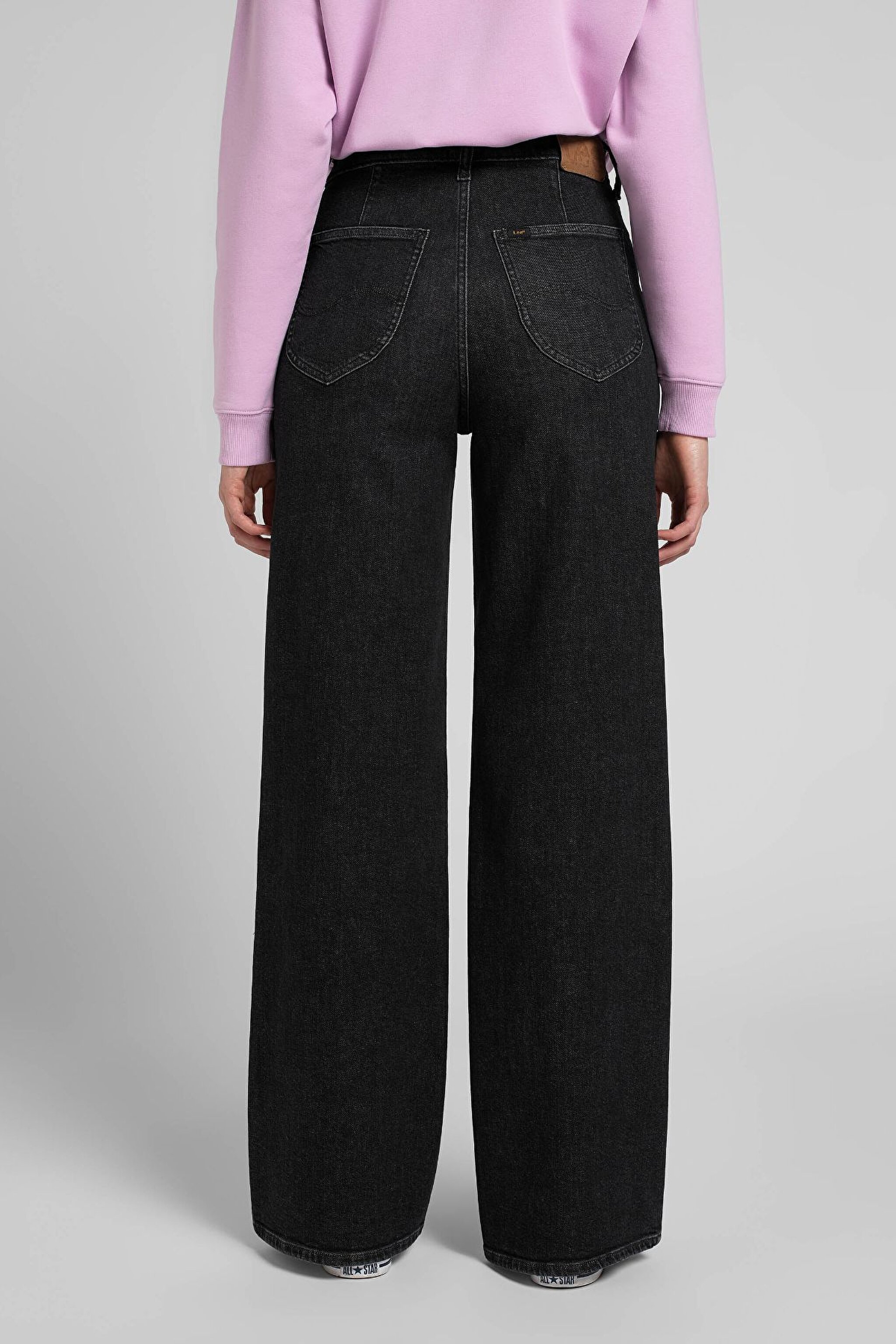 Stella A Line Fit Yüksek Bel Geniş Paça Jean Kot Pantolon - Ash-L31SCOKC (görsel 4)