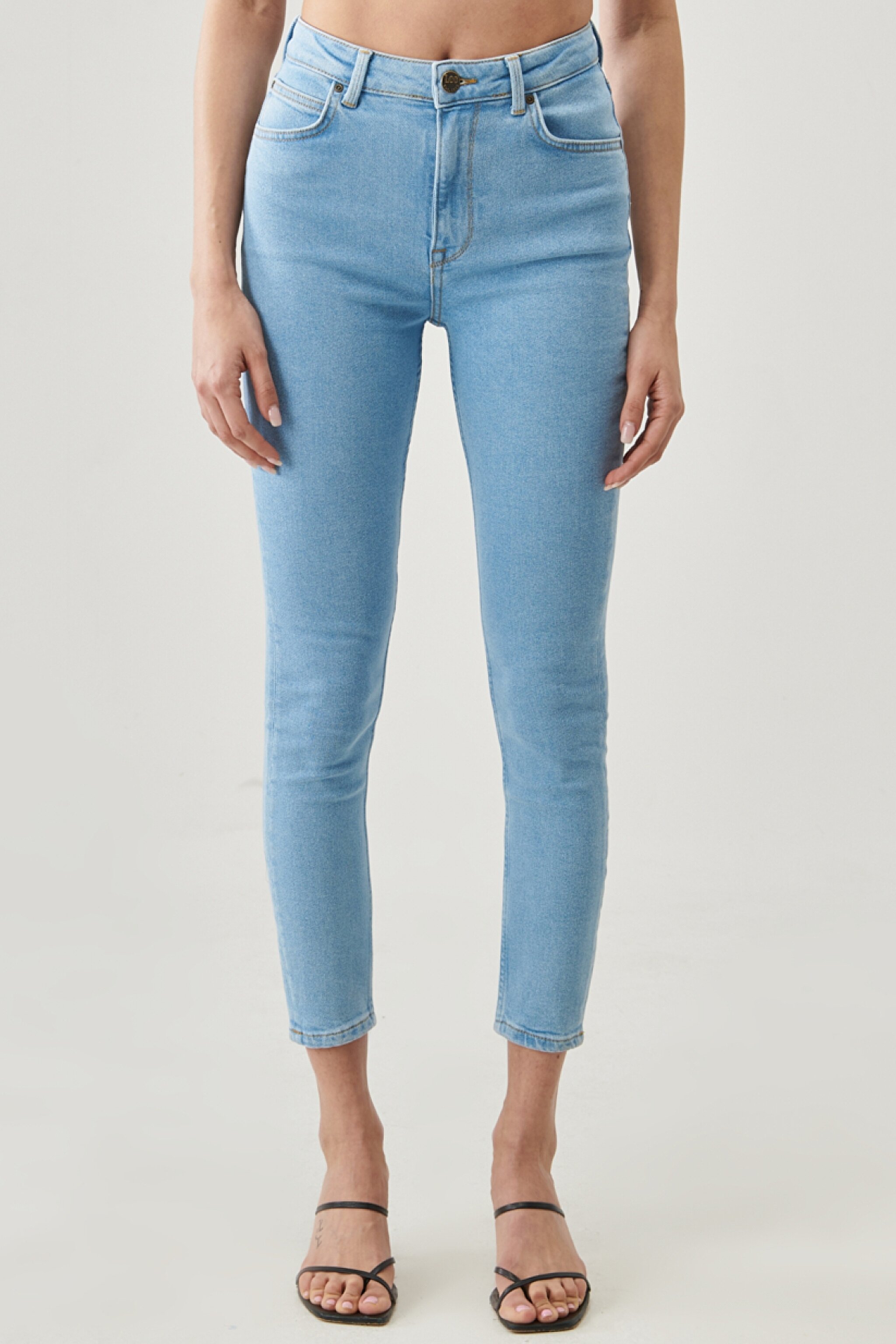Ivy Super Skinny Fit Dar Kesim Çok Yüksek Bel Esnek Jean Kot Pantolon - Light Ruby-L32ETVZB