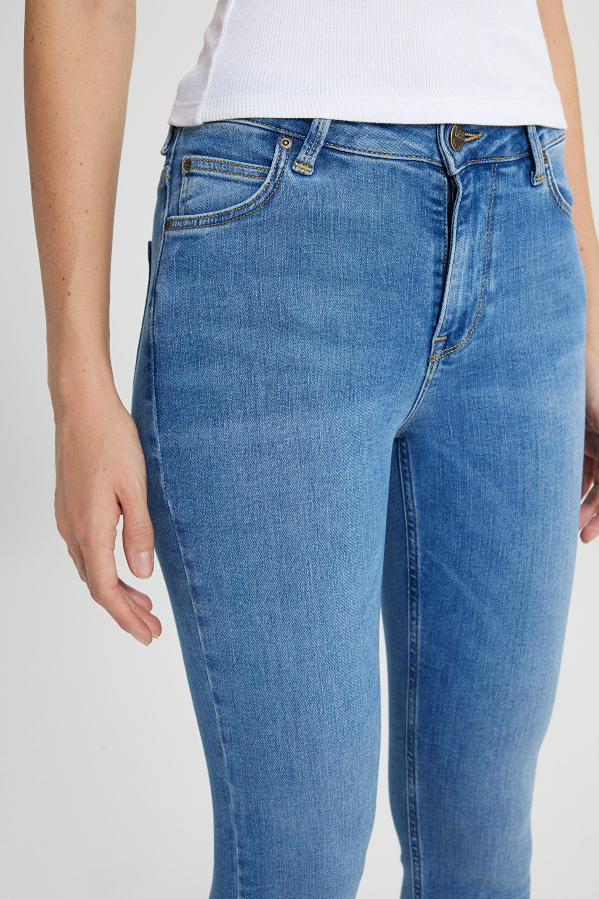 Forever Skinny Fit Dar Kesim Yüksek Bel Esnek Jean Kot Pantolon - In A Trance-L32SOVD44 (görsel 5)