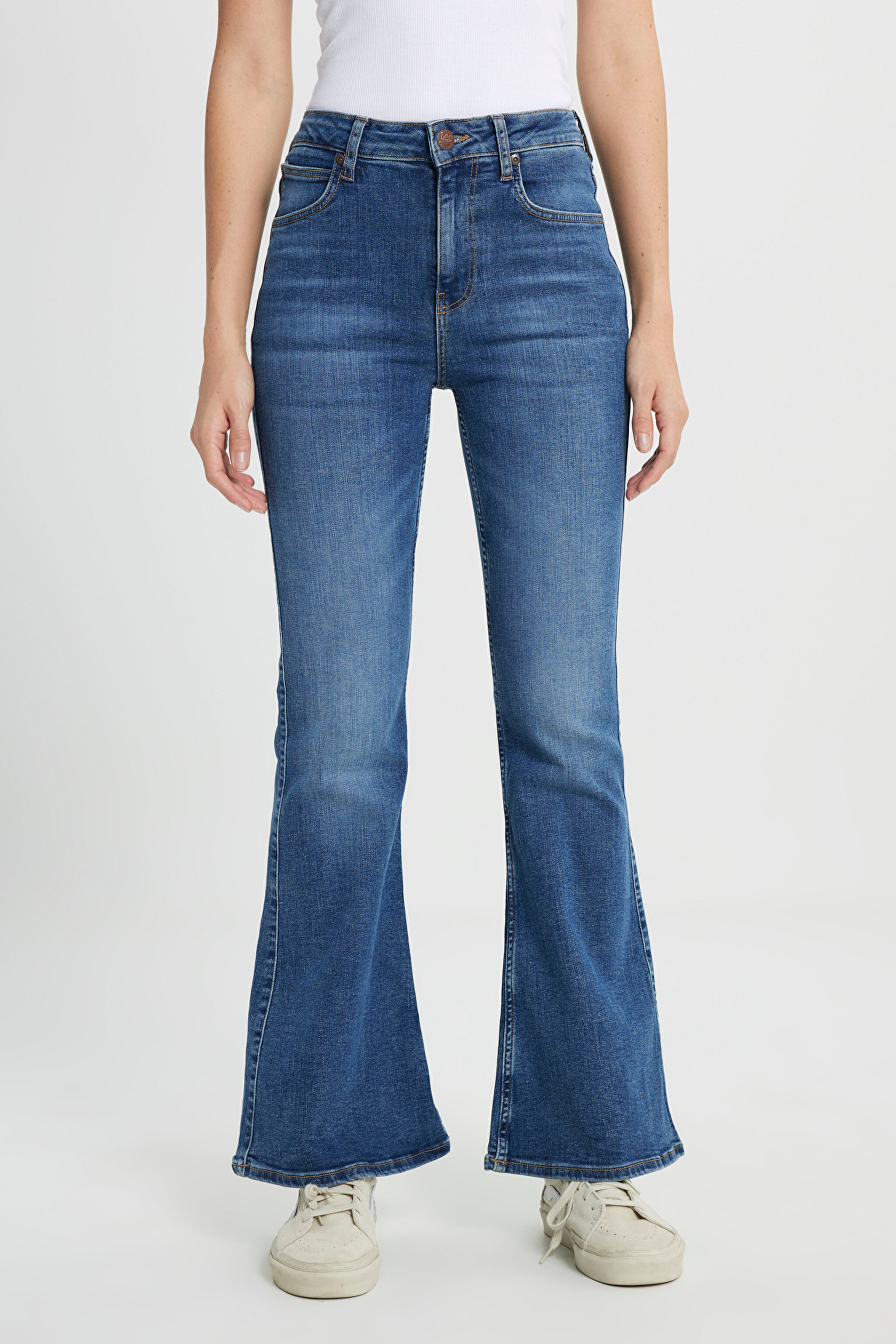 Breese Skinny Fit Dar Kesim Yüksek Bel Açık Mavi Esnek Jean Kot Pantolon - Light Blue-L32Y003404 (görsel 4)