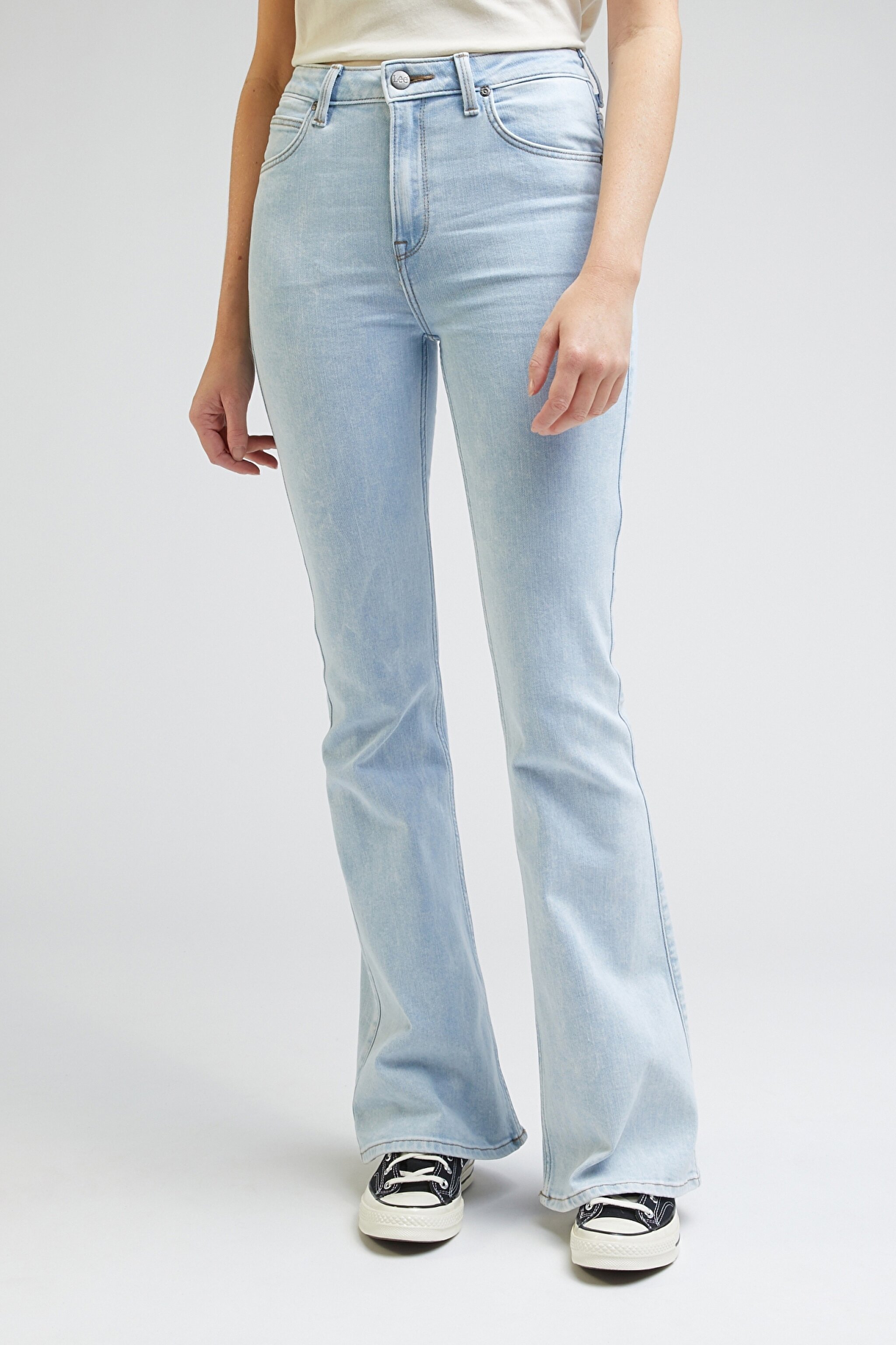 Breese Flare Fit Normal Bel Bol Paça Esnek Jean Kot Pantolon - Morning Walk-L32YGUB44