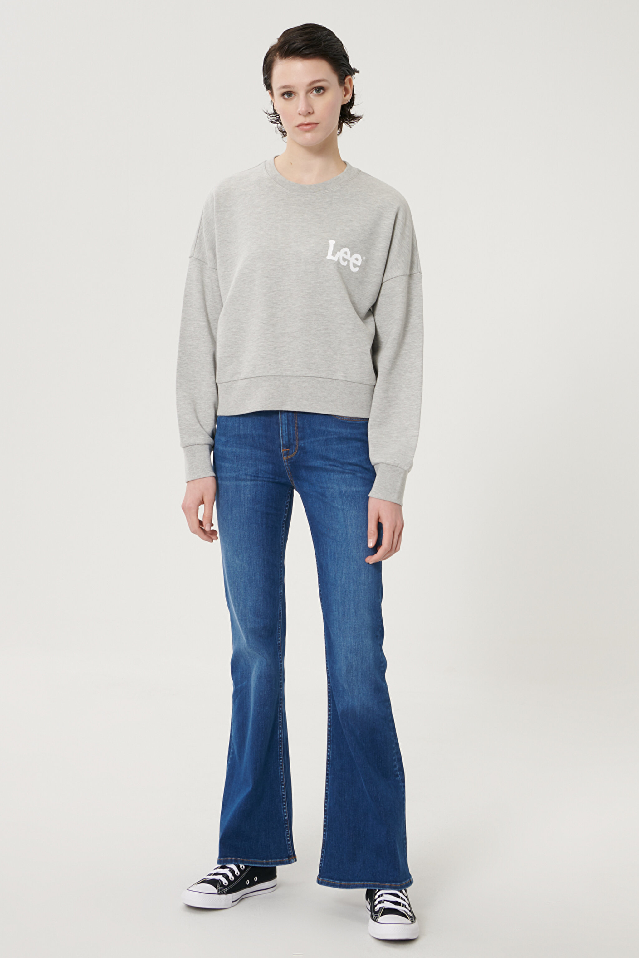 Breese Flare Denim Esnek Jean Kot Pantolon