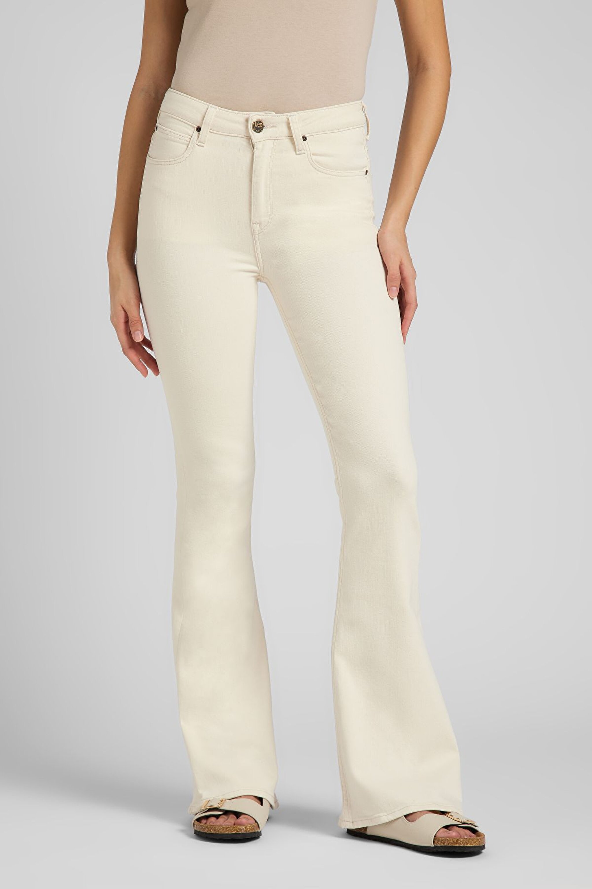 Breese Flare Fit Yüksek Bel İspanyol Paça Esnek Jean Kot Pantolon