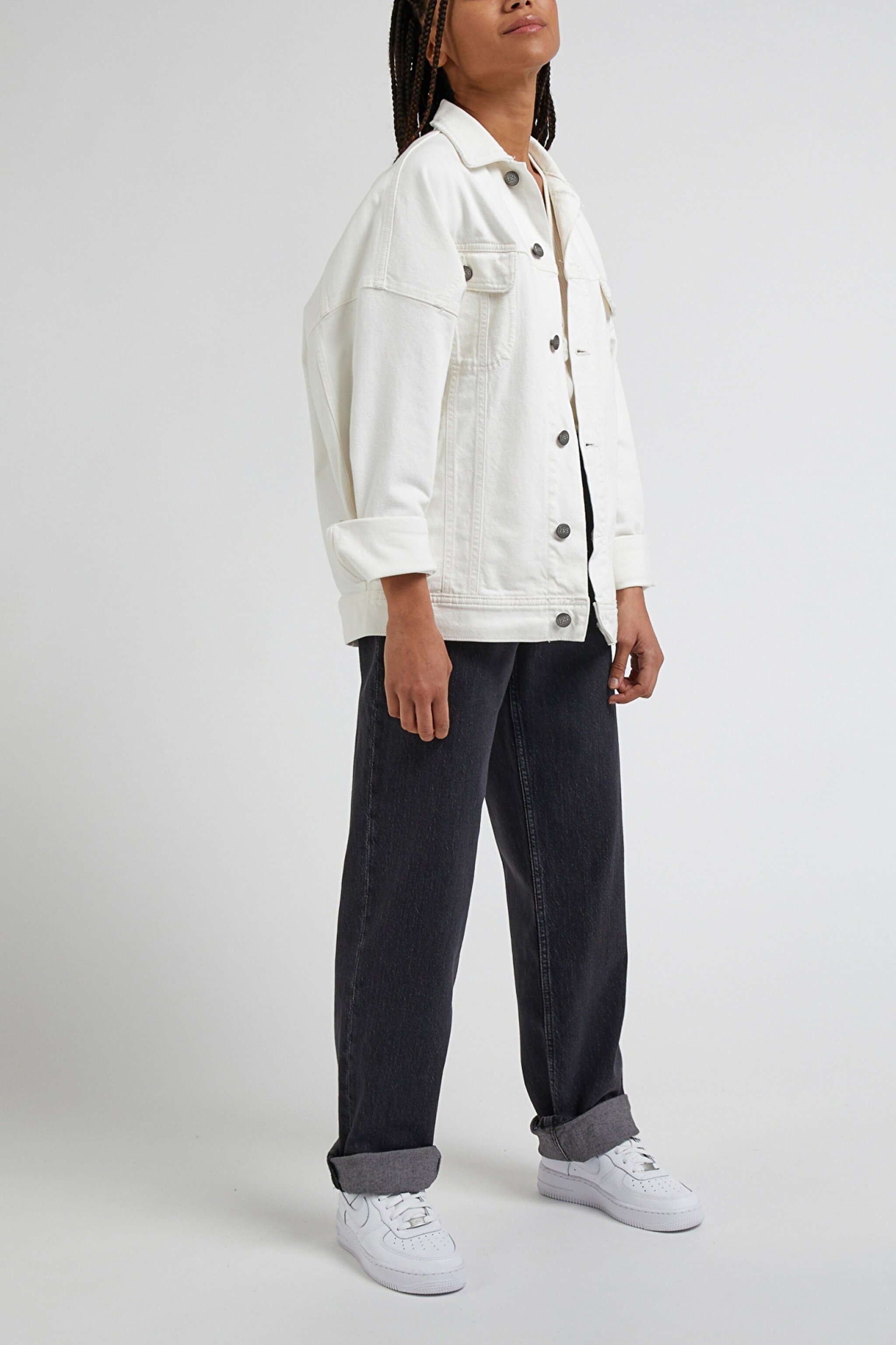 Jane Straigt Fit Düz Kesim Normal Bel Esnek Jean Kot Pantolon - Evening Dark-L34QBBB34 (görsel 2)