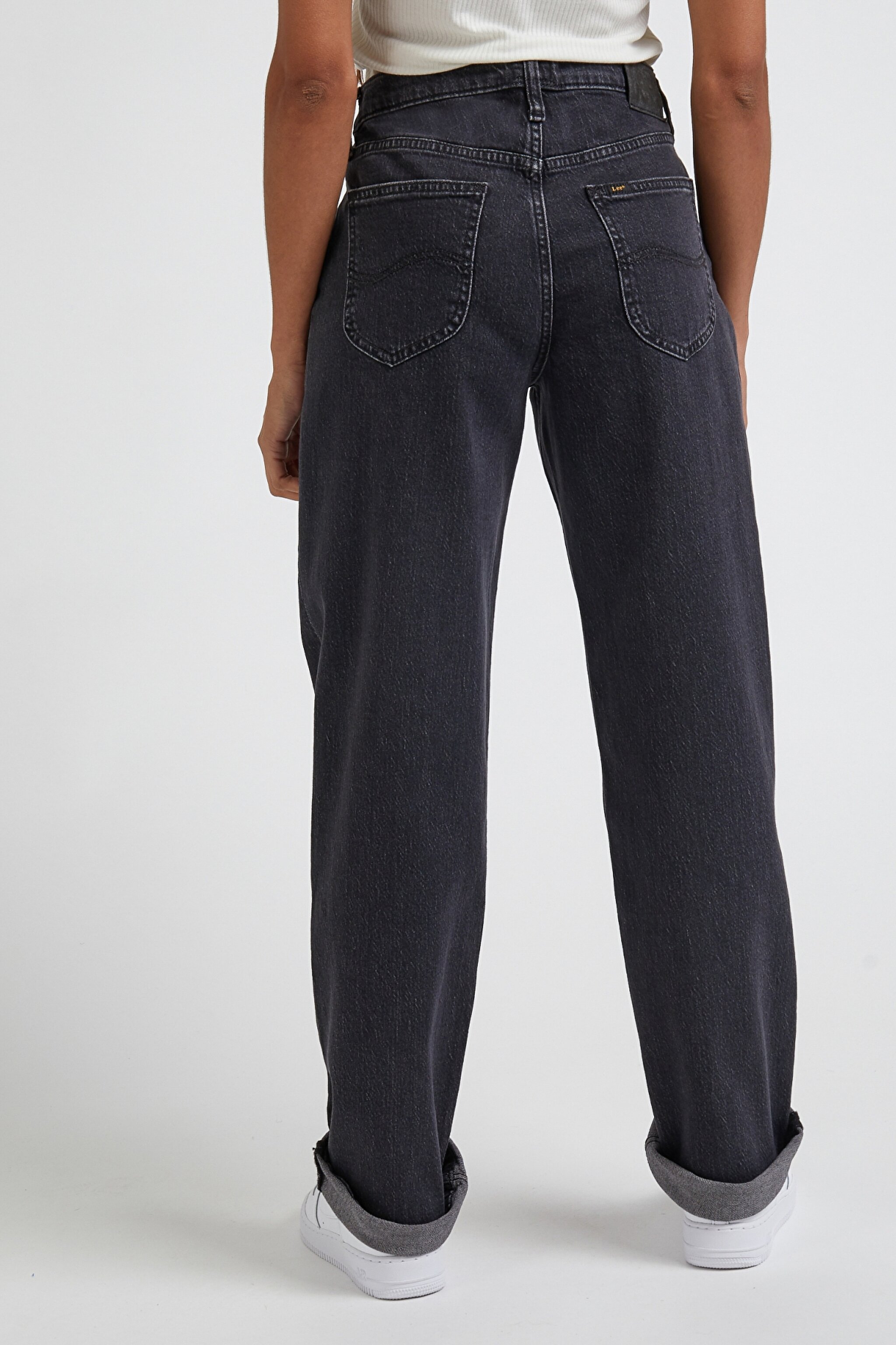 Jane Straigt Fit Düz Kesim Normal Bel Esnek Jean Kot Pantolon - Evening Dark-L34QBBB34 (görsel 5)