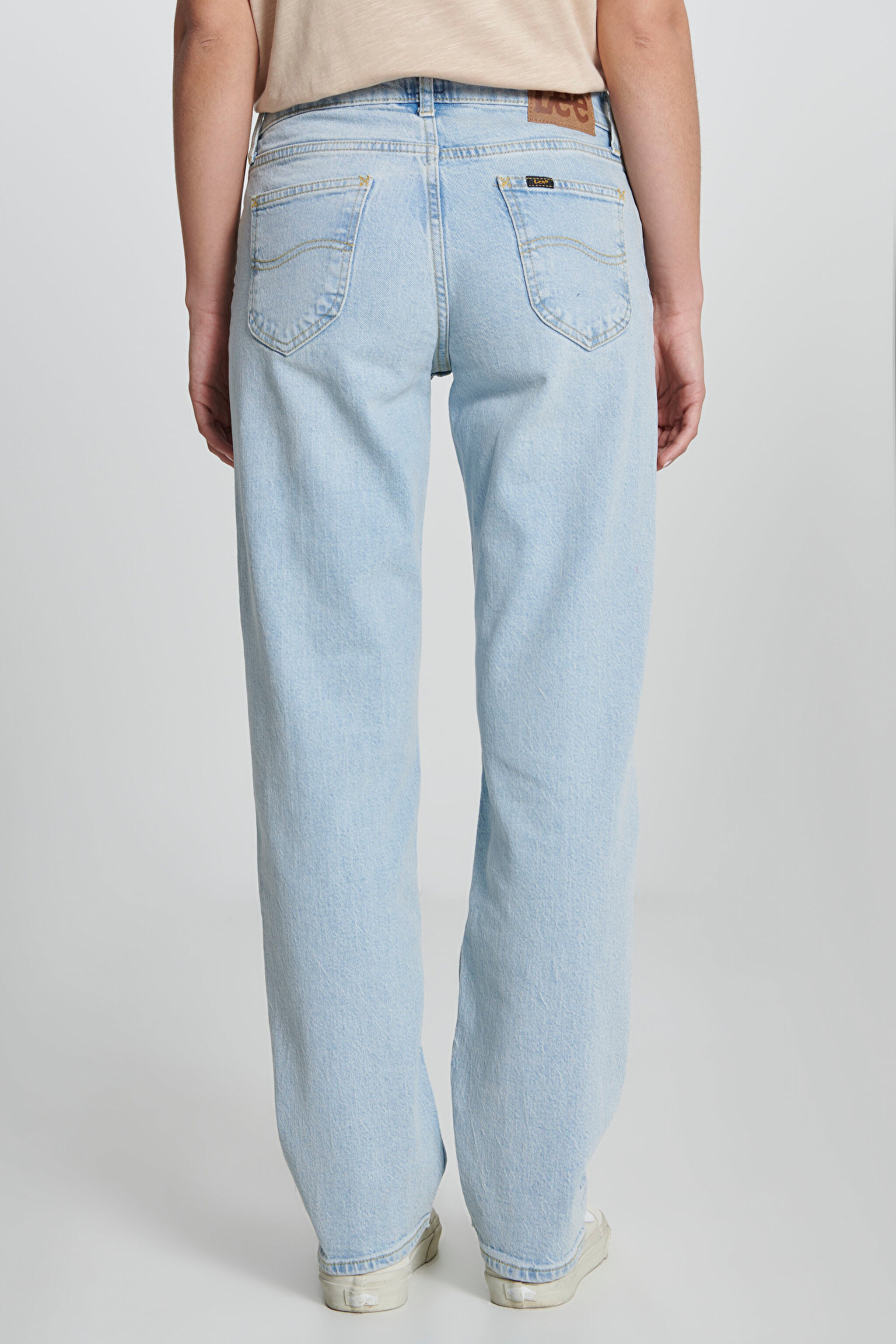 Jane Straigt Fit Düz Kesim Normal Bel Esnek Jean Kot Pantolon - Soft Diffused-L34QHGB33 (görsel 6)