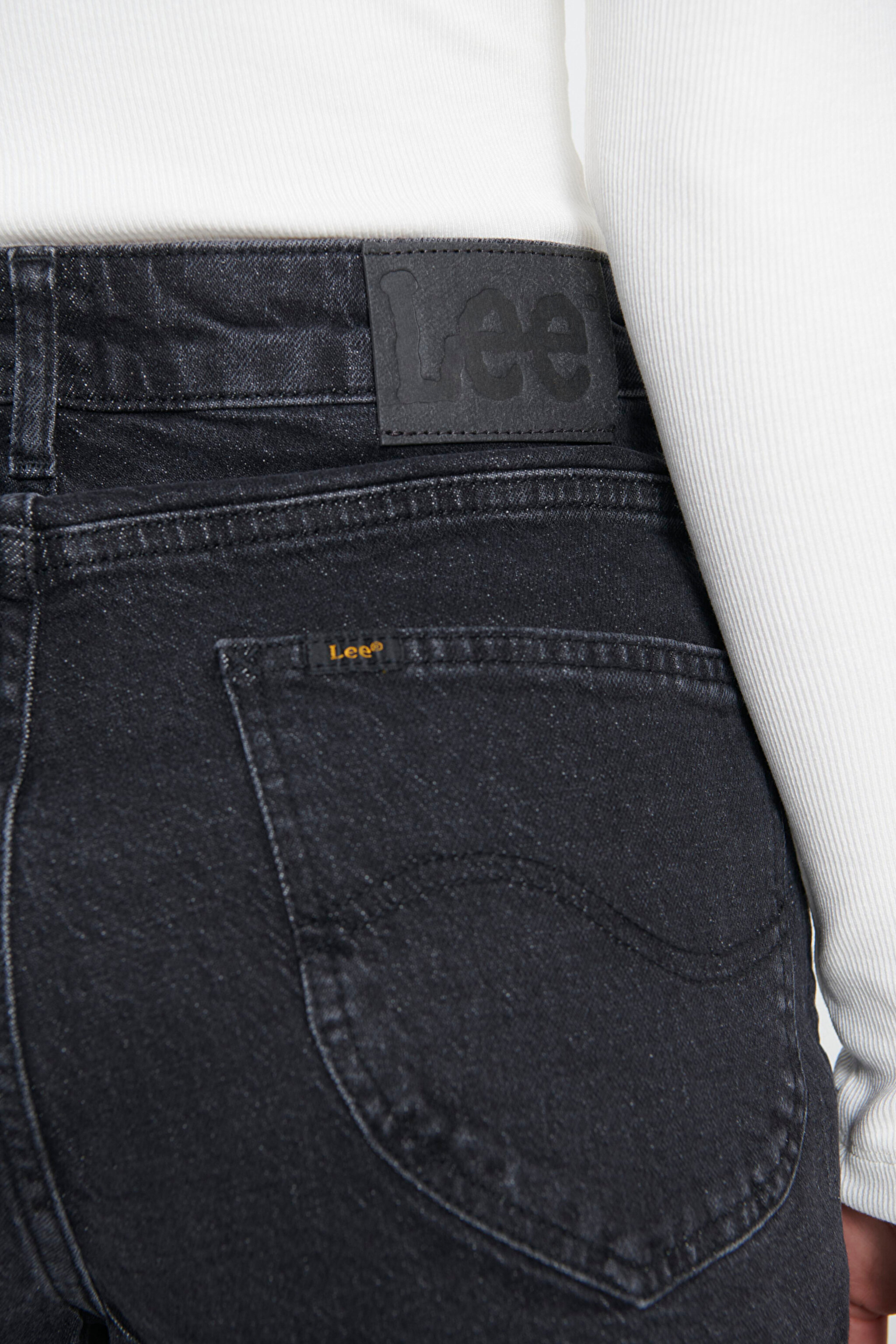 Carol Straight Fit Düz Kesim Yüksek Bel Esnek Jean Kot Şort - Evening Dark-L37CBBB34 (görsel 4)