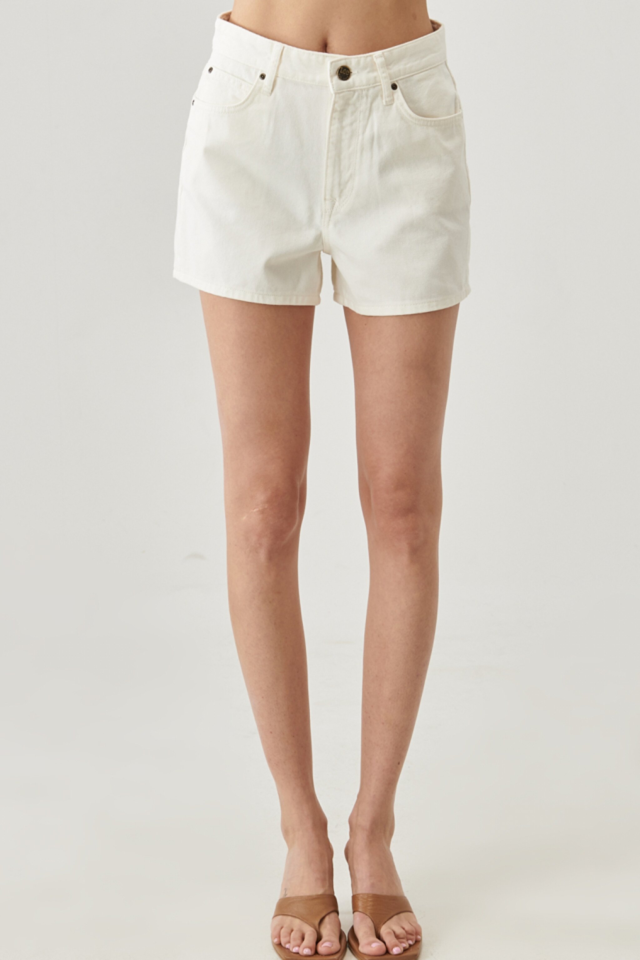 Regular Fit Rahat Kesim Chino Şort - Gray Melange-L37CKG36 (görsel 5)
