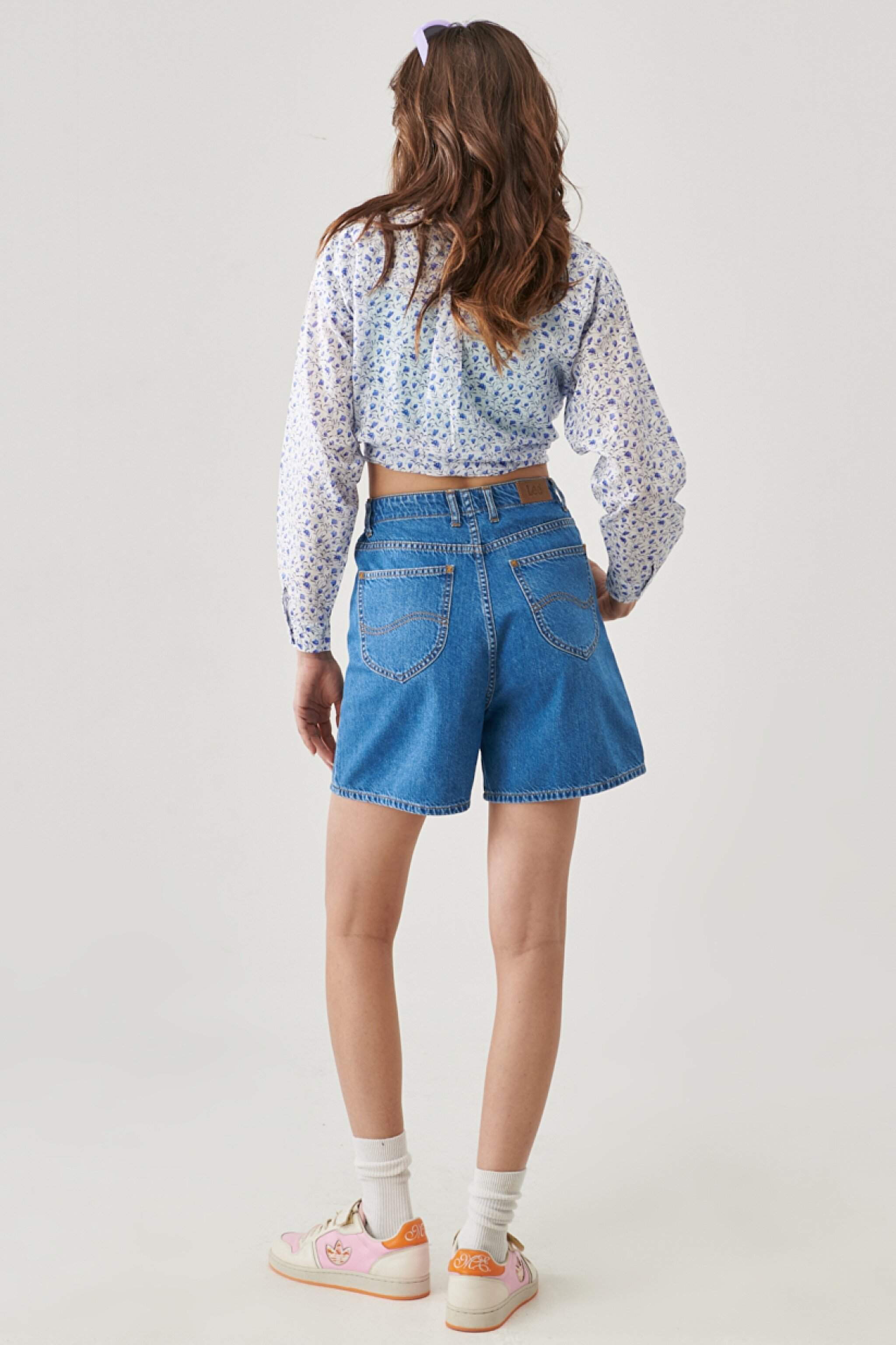 Stella Regular Fit Rahat Kesim %100 Pamuk 5 Cep Jean Şort - Mid Zola-L37FPUBQ (görsel 6)