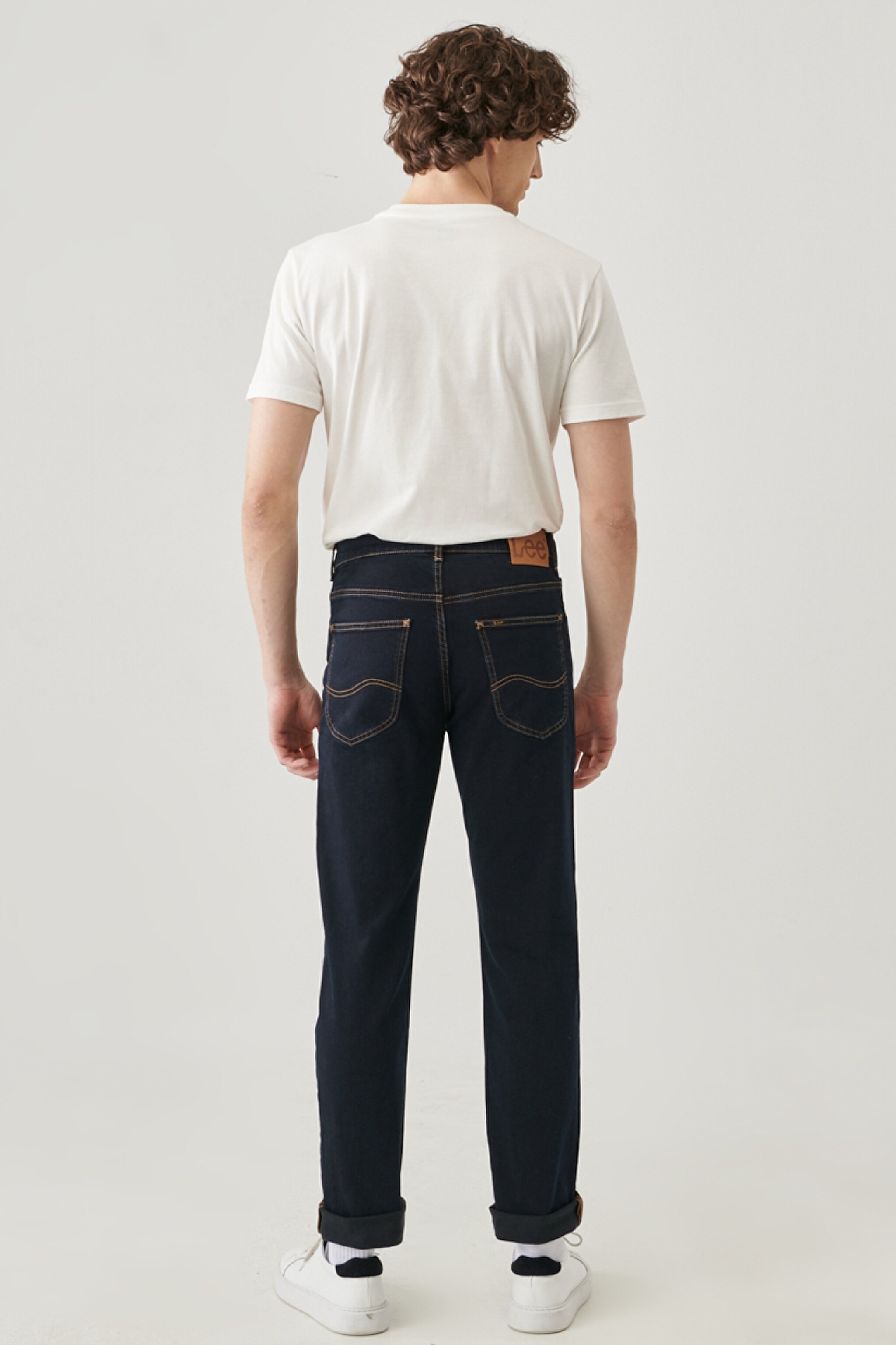 Brooklyn Straight Fit Normal Bel Denim Esnek Jean Kot Pantolon - Blue Black-L45271HH (görsel 4)