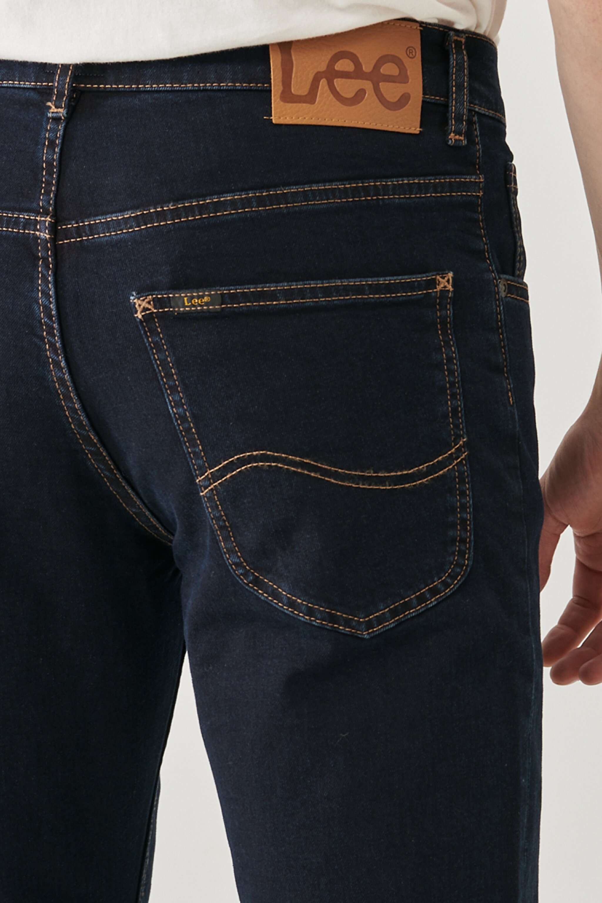 Brooklyn Straight Fit Normal Bel Denim Esnek Jean Kot Pantolon - Blue Black-L45271HH (görsel 5)