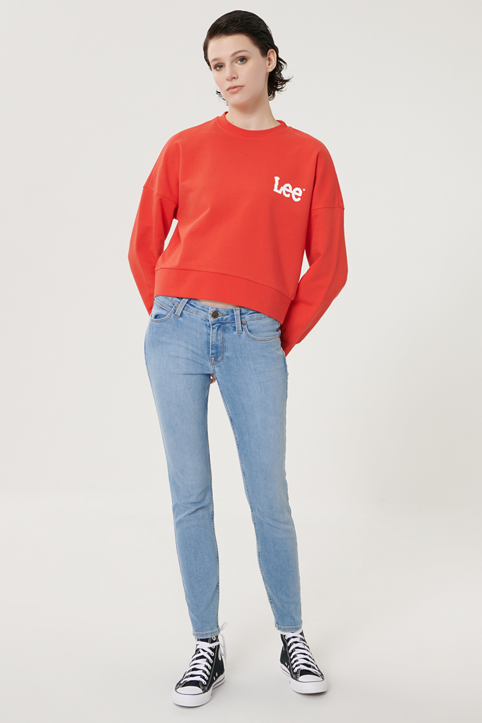 Scarlett Skinny Fit Denim Esnek Jean Kot Pantolon - Light Blue-L526MOHR (görsel 2)