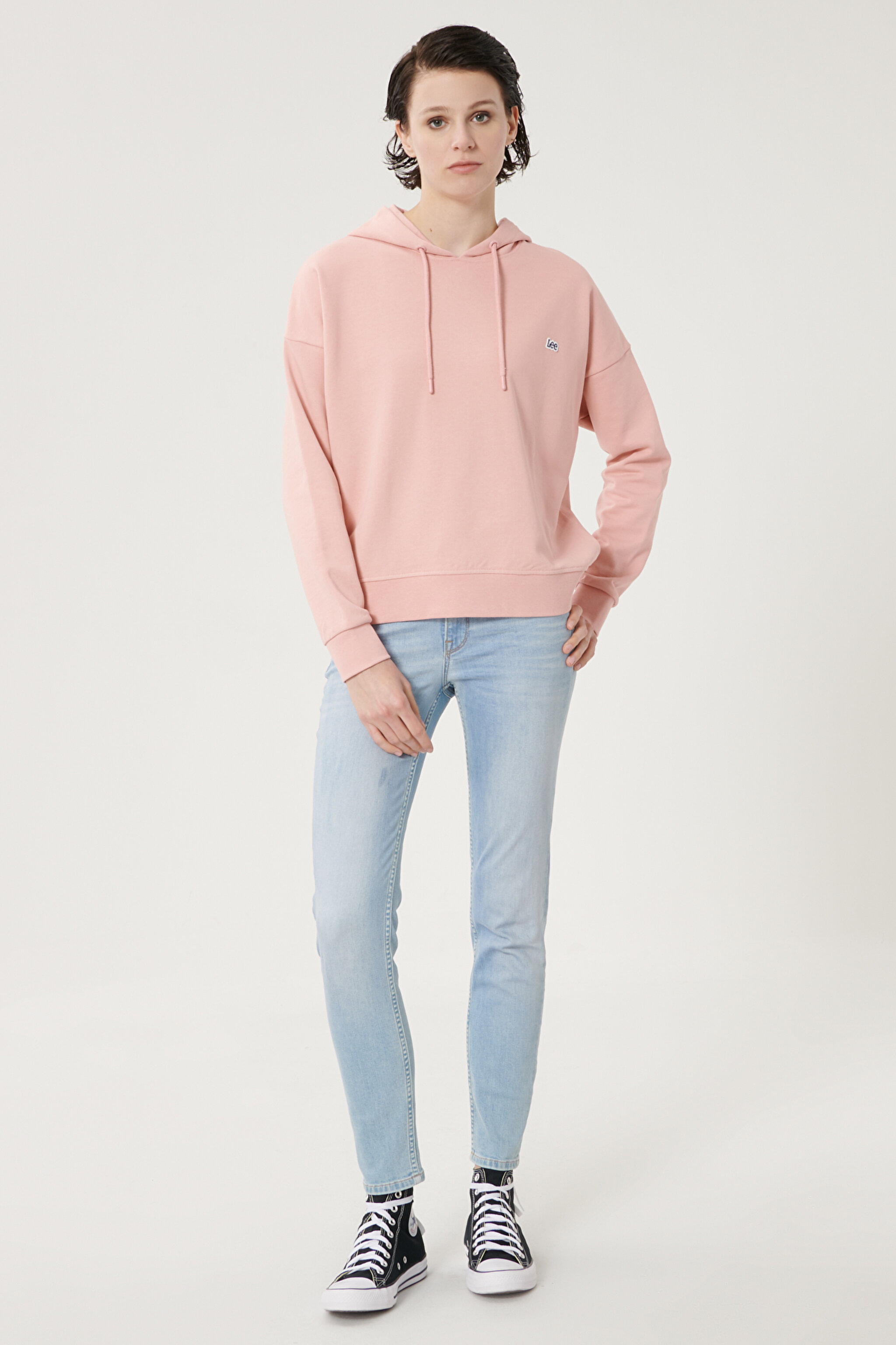 Scarlett Skinny Fit Denim Esnek Jean Kot Pantolon - Light Blue-L526PQXL