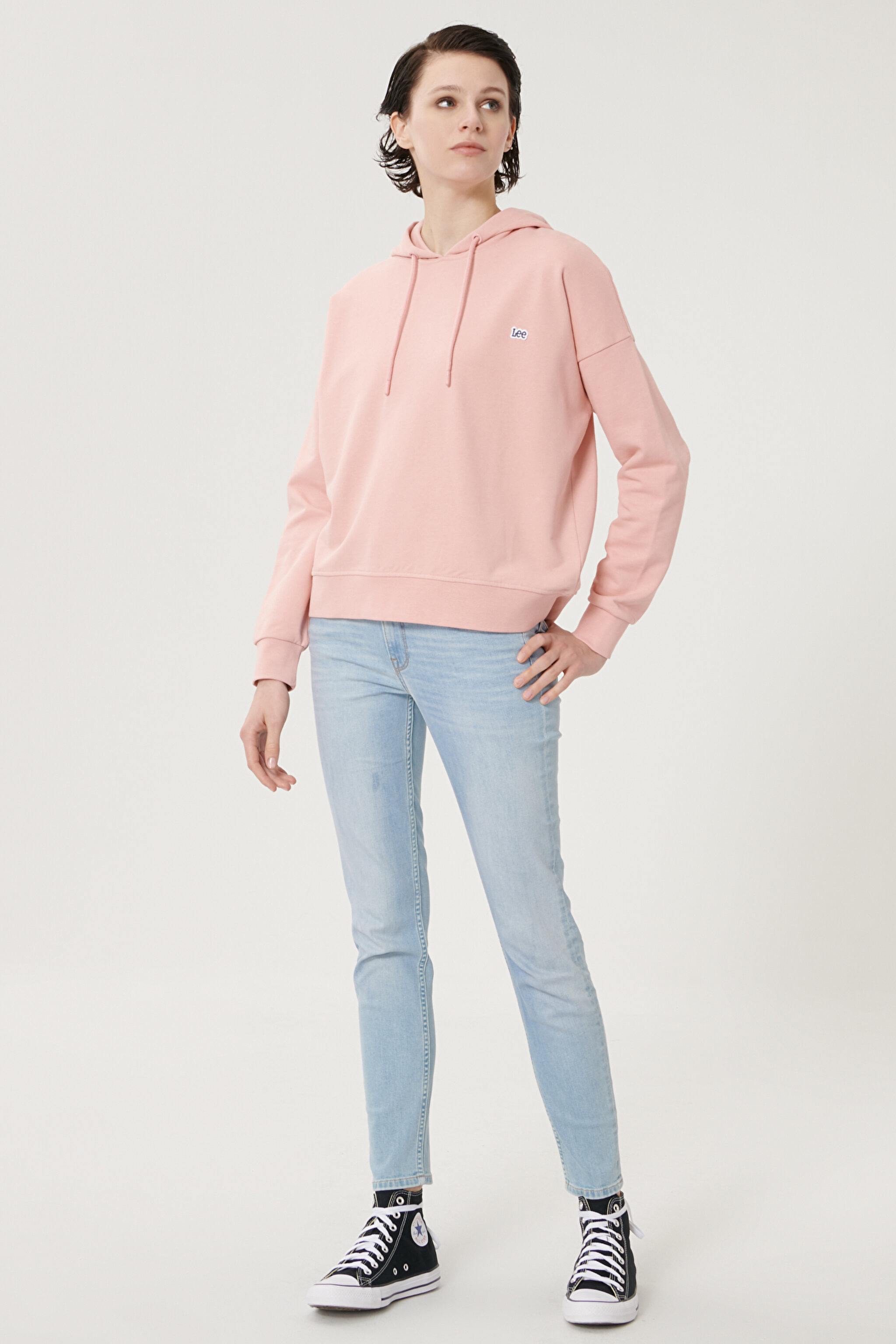 Scarlett Skinny Fit Denim Esnek Jean Kot Pantolon - Light Blue-L526PQXL (görsel 2)