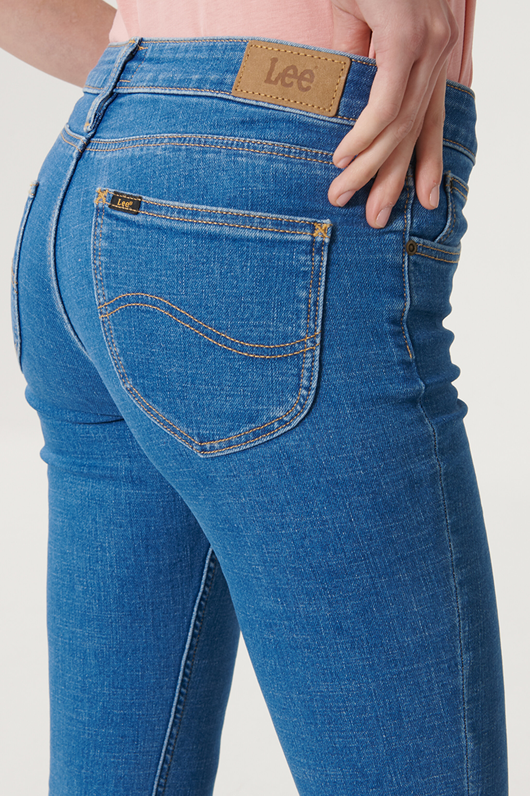 Scarlett Skinny Fit Denim Esnek Jean Kot Pantolon - Blue-L526PQXS (görsel 4)