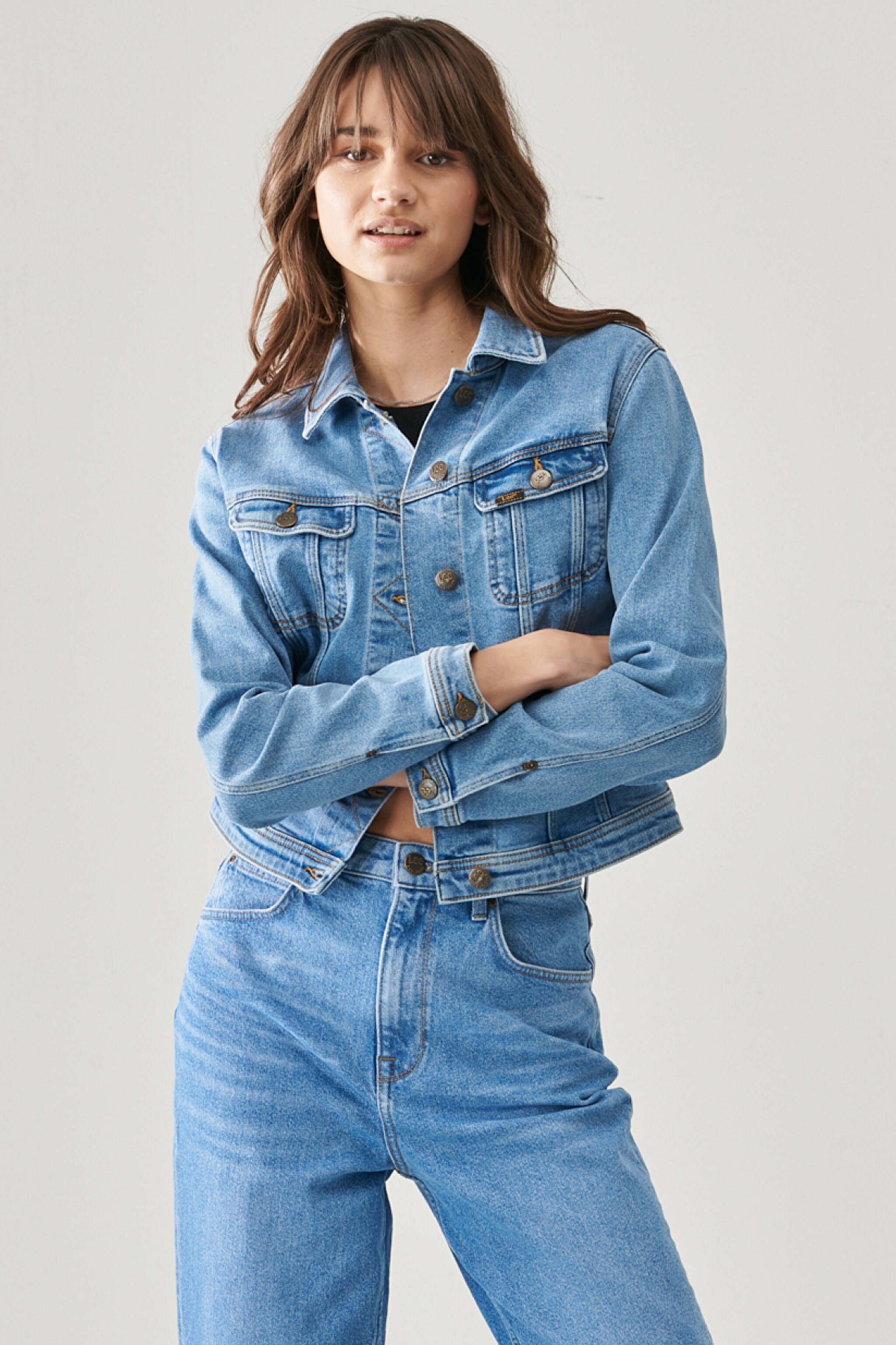 Regular Fit Rahat Kesim Jean Kot Ceket - Light Worn-L54MSQXN (görsel 2)