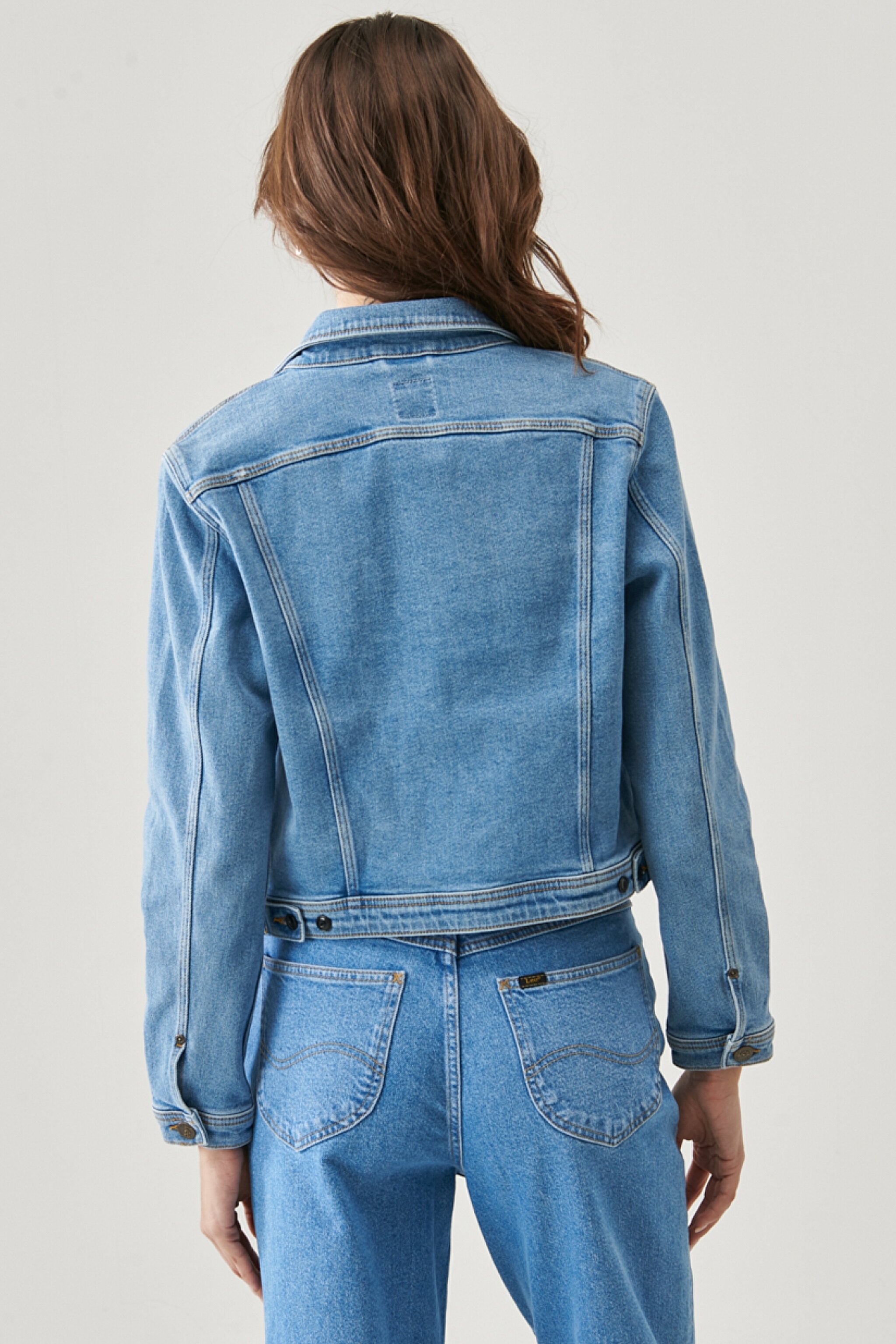 Regular Fit Rahat Kesim Jean Kot Ceket - Light Worn-L54MSQXN (görsel 5)