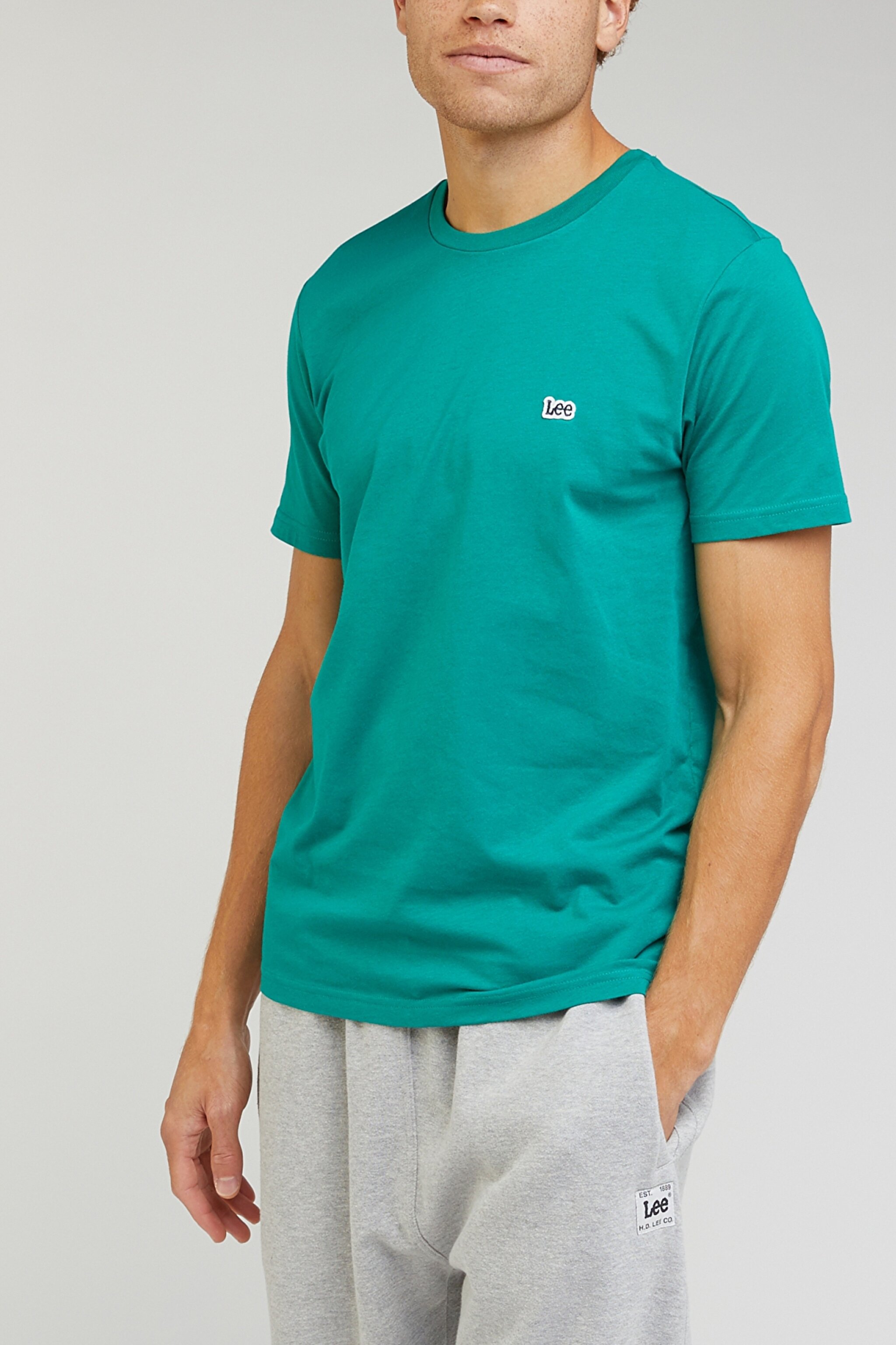 Regular Fit Normal Kesim %100 Pamuk Bisiklet Yaka Yeşil Tişört