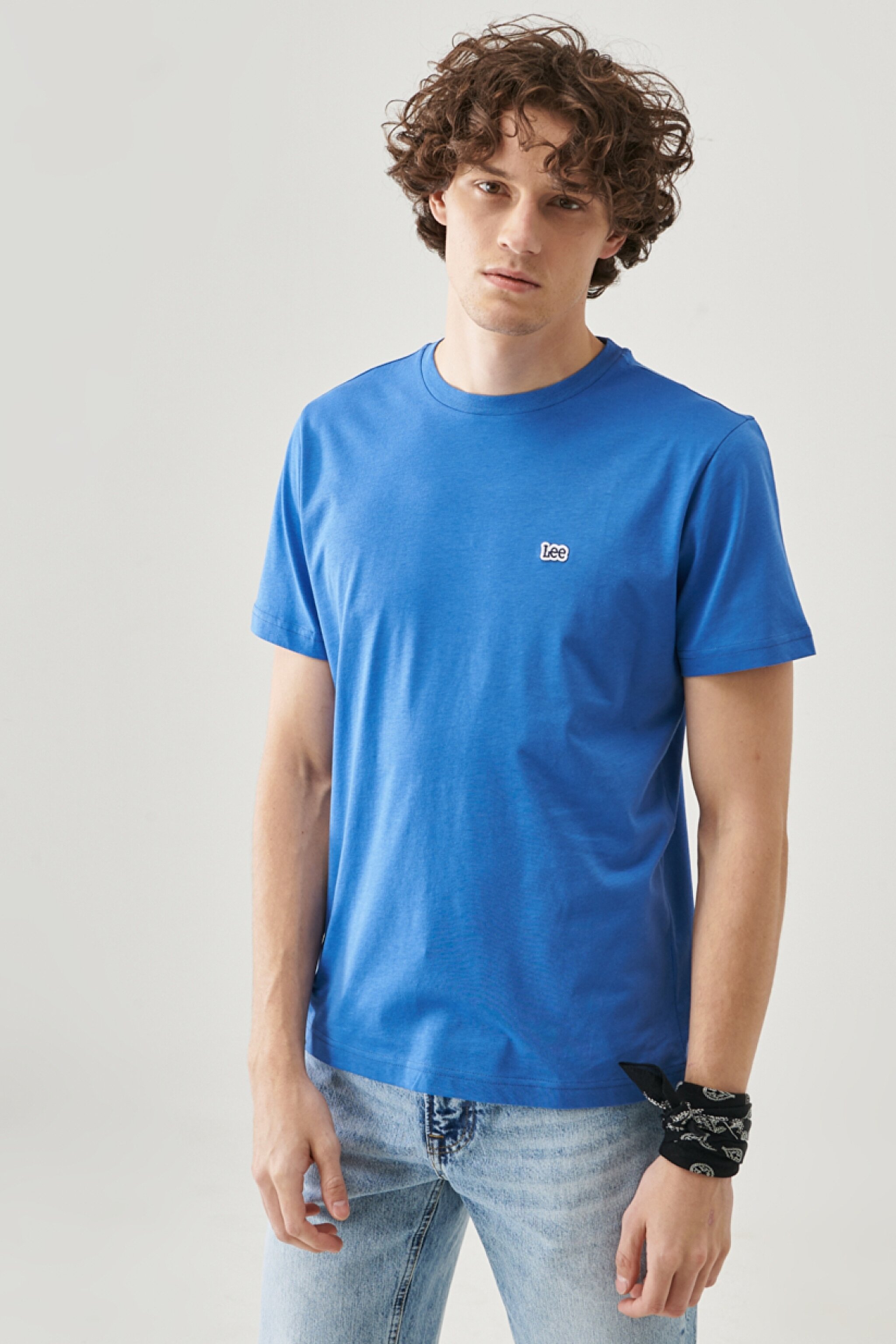 Regular Fit Rahat Kesim Crew Neck Logolu Bisiklet Yaka Tişört