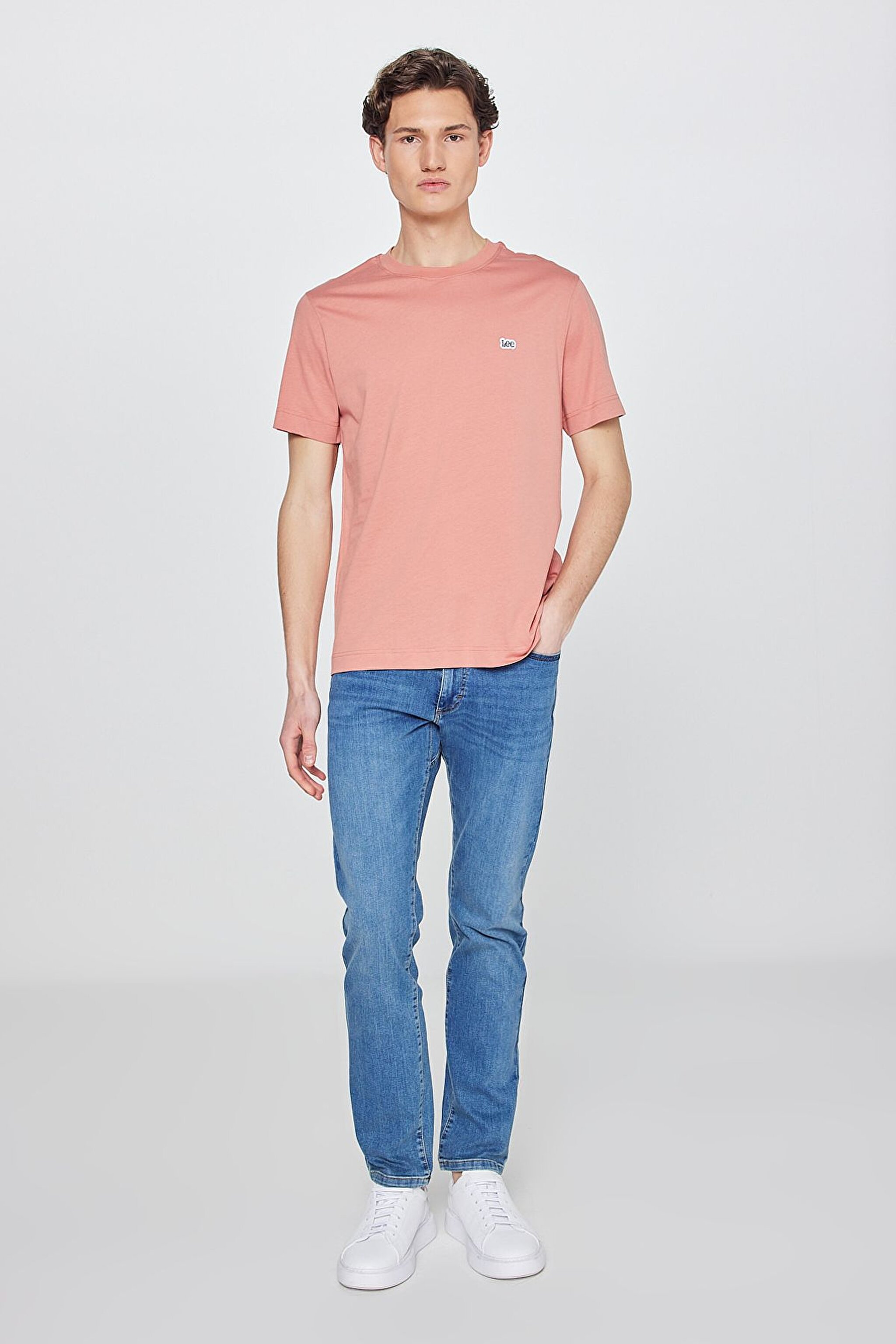 Regular Fit Rahat Kesim Bisiklet Yaka Kısa Kol Logolu Tişört - Rust-L60UFQUK (görsel 3)