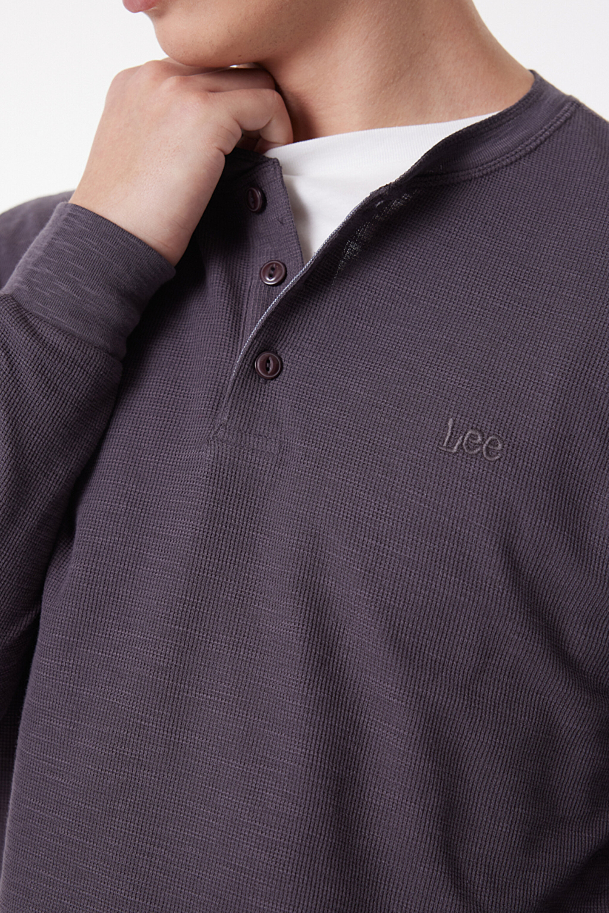 Regular Fit Normal Kesim %100 Pamuk Bisiklet Yaka Gri Tişört - Gray-L61RNB035 (görsel 4)