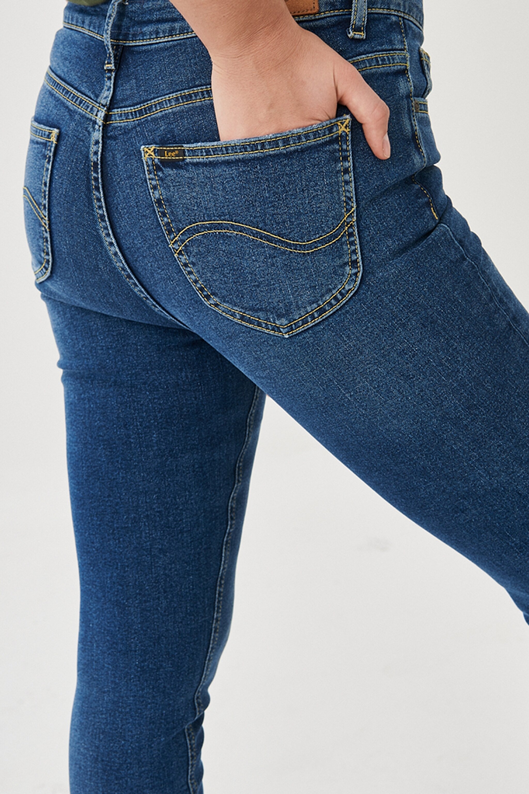Scarlett High Skinny Fit Denim Esnek Jean Kot Pantolon - Blue-L626004400 (görsel 4)