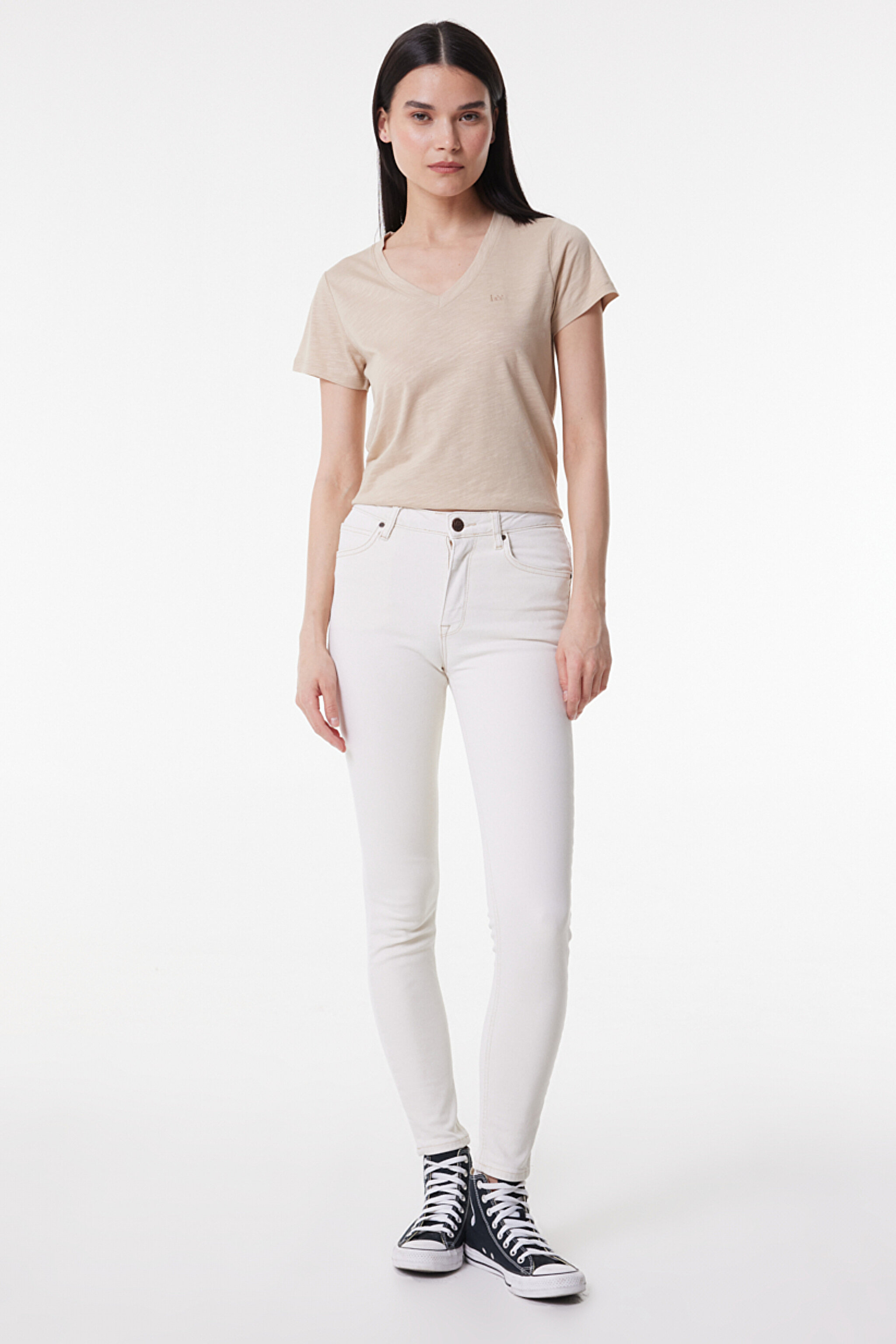 Scarlett High Skinny Fit Yüksek Bel Jean Pantolon - Beige-L626007614 (görsel 2)